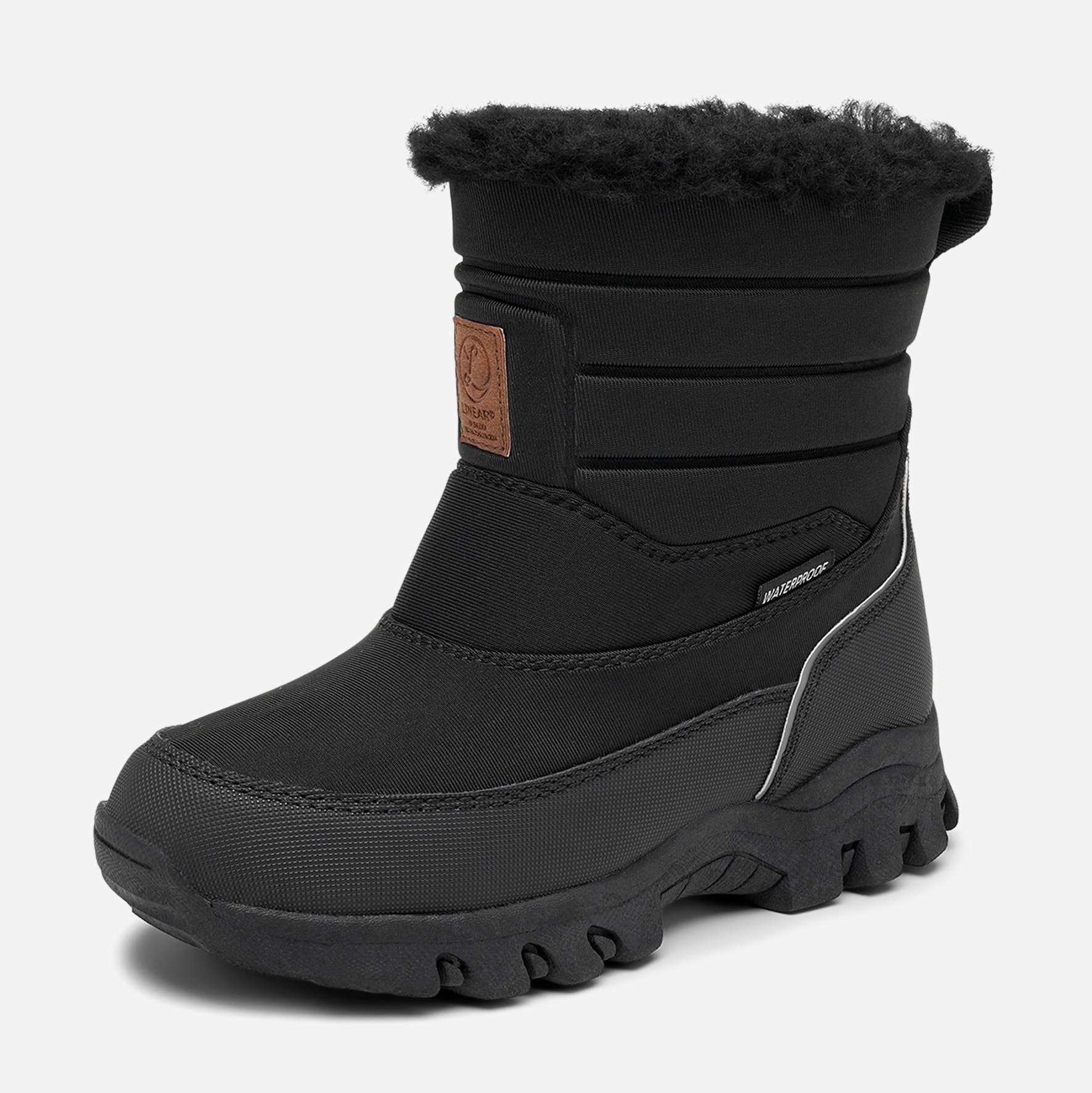LINEAR, Varmfodrade stövlar, waterproof Svarta