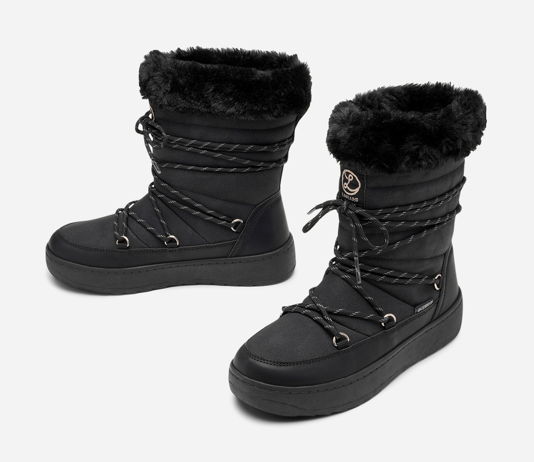 LINEAR, Varmfodrade stövlar, waterproof Svarta