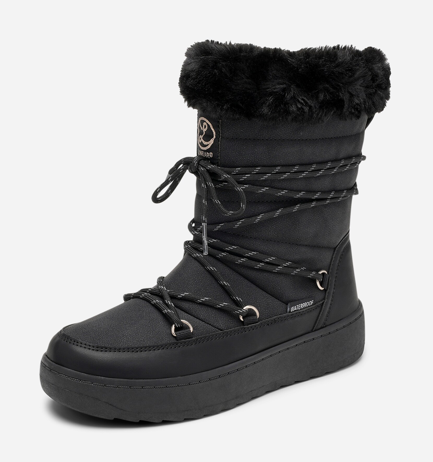 LINEAR, Varmfodrade stövlar, waterproof Svarta