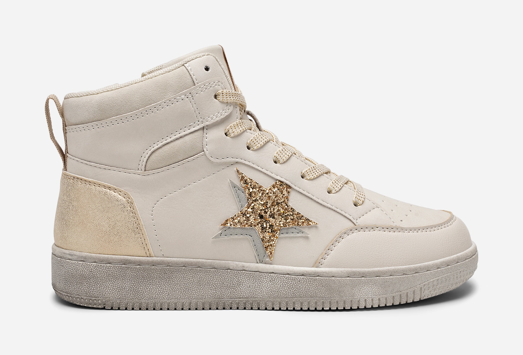 DINSKO, Höga sneakers med dragkedja Vita