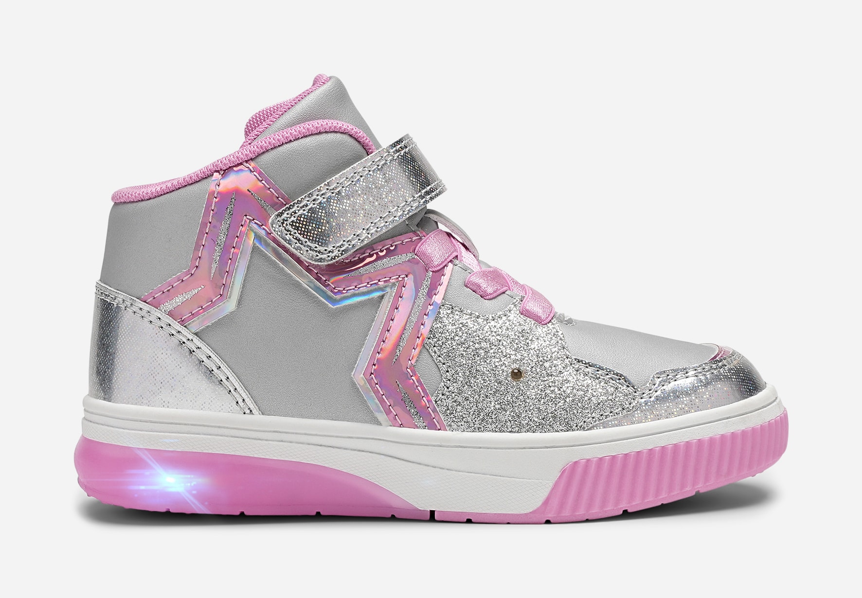 DINSKO, Blinkande höga sneakers Metallfärgade