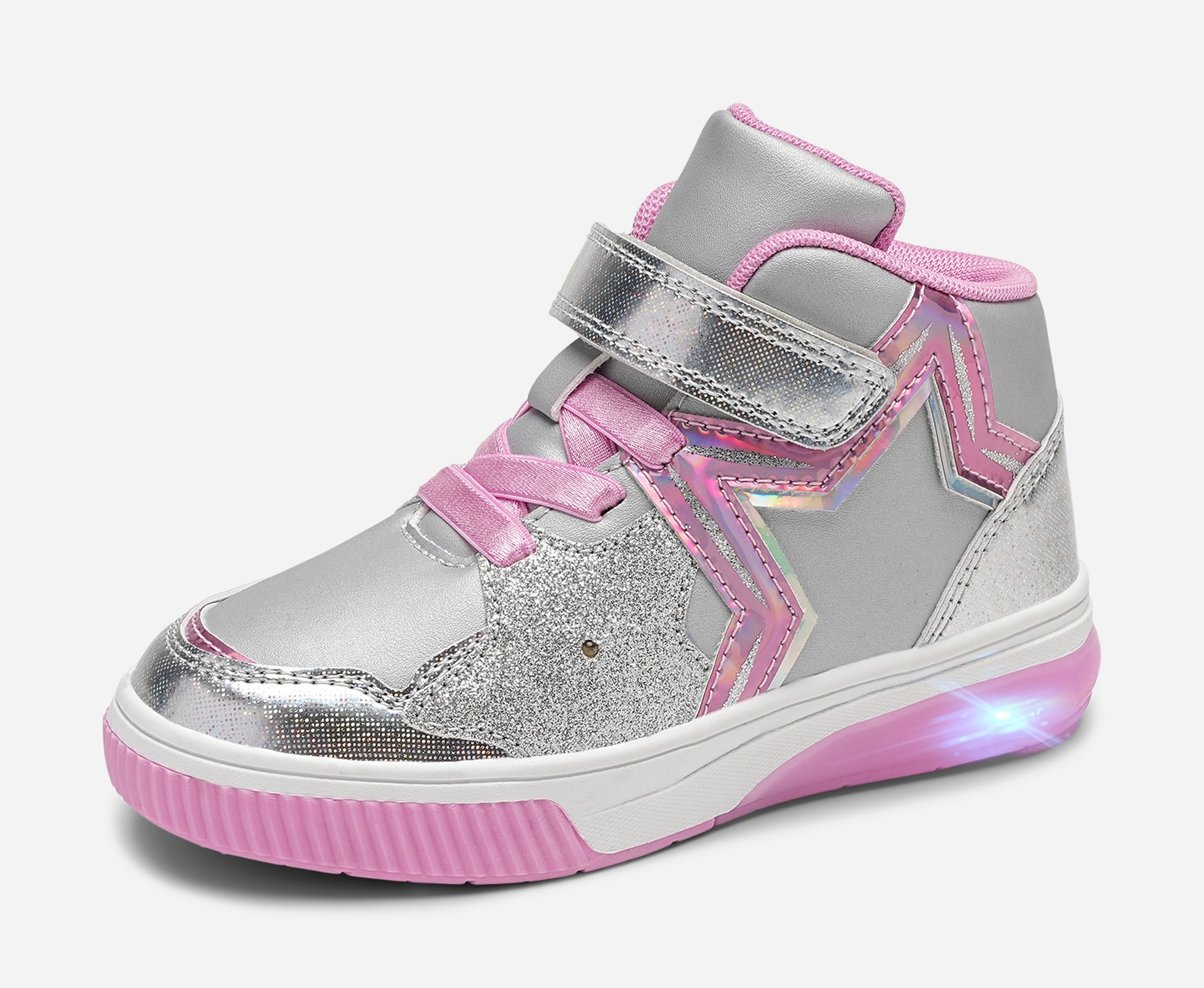 DINSKO, Blinkande höga sneakers Metallfärgade
