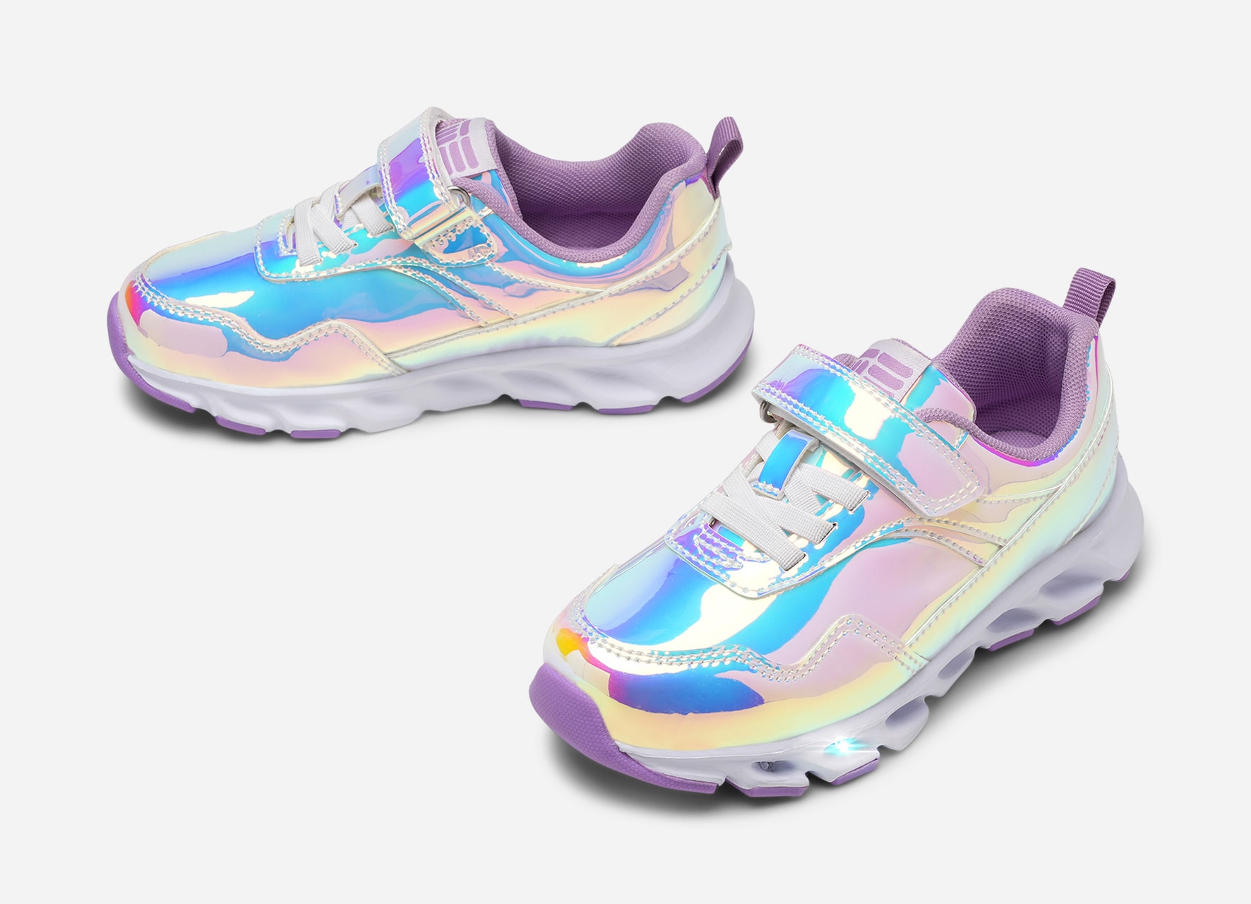 DINSKO, Blinkande sneakers Metallfärgade