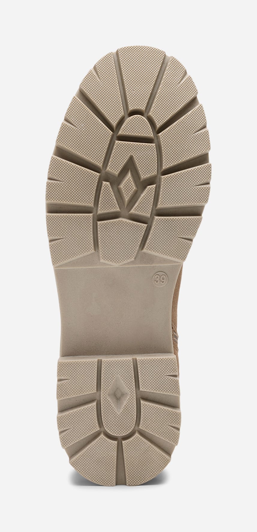 PACE, Varmfodrade boots med dragkedja Beigea