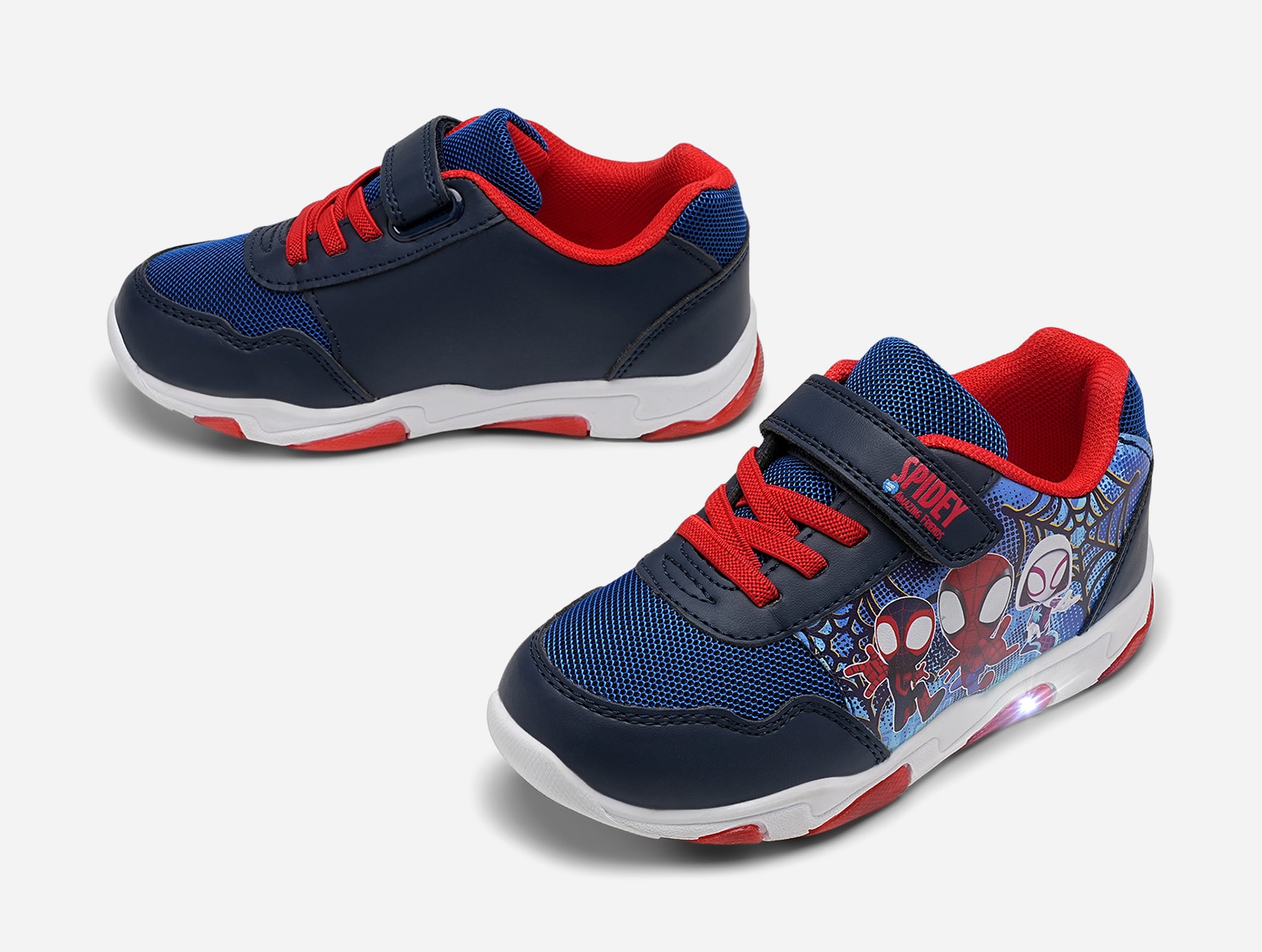 SPIDEY, Blinkande sneakers Flerfärgade