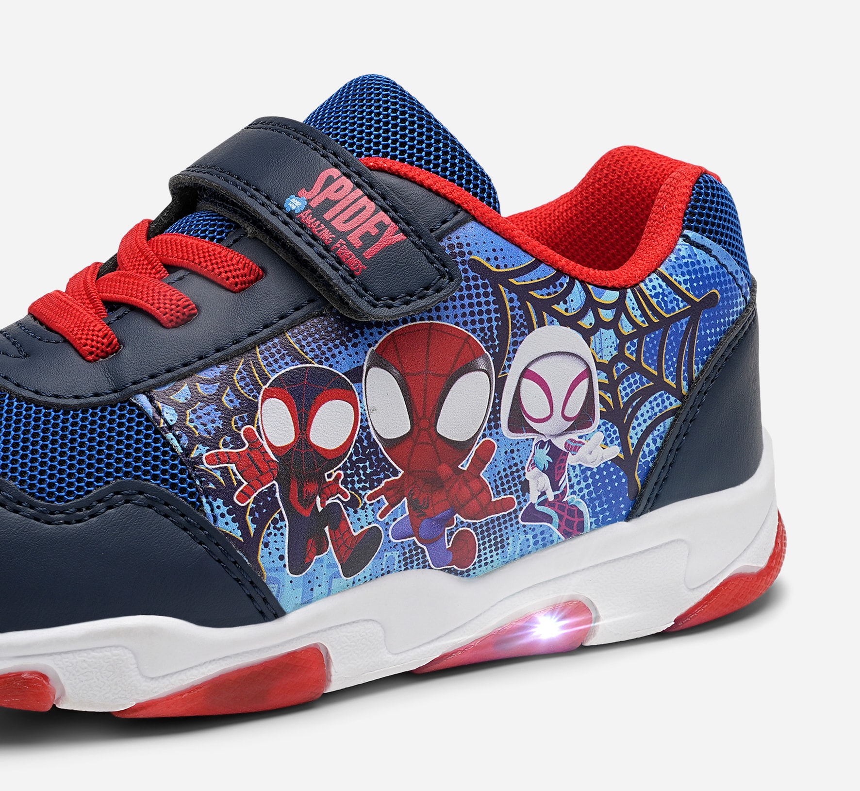SPIDEY, Blinkande sneakers Flerfärgade