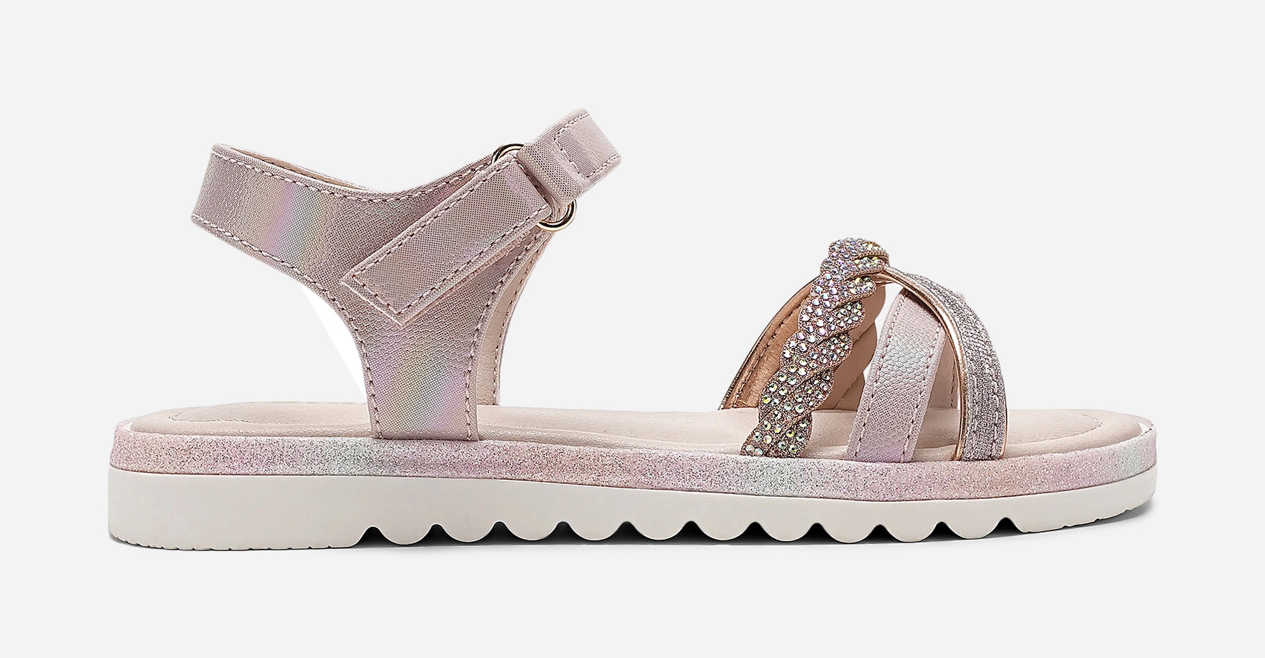 DINSKO, Sandaler med remmar Rosa