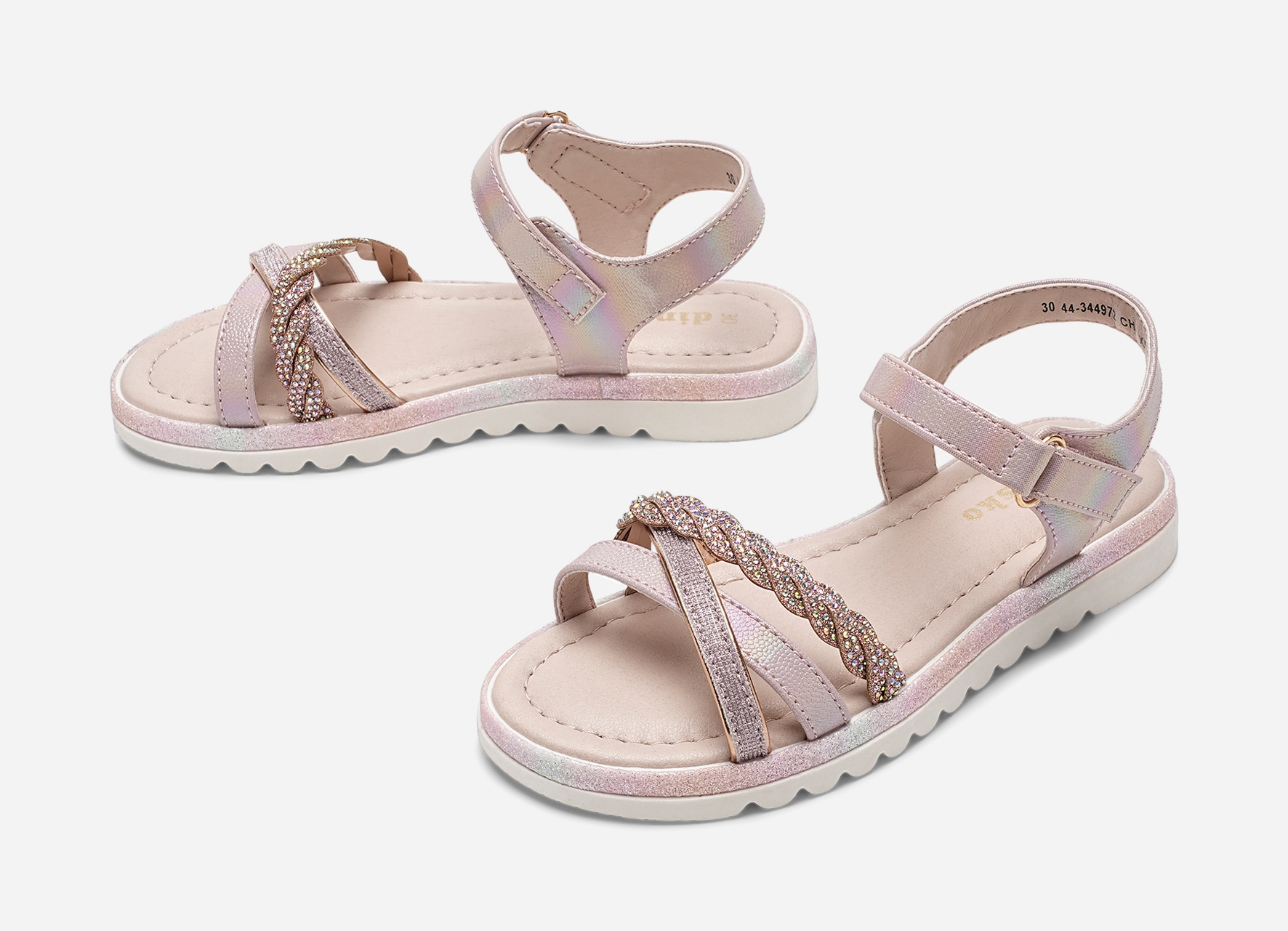 DINSKO, Sandaler med remmar Rosa