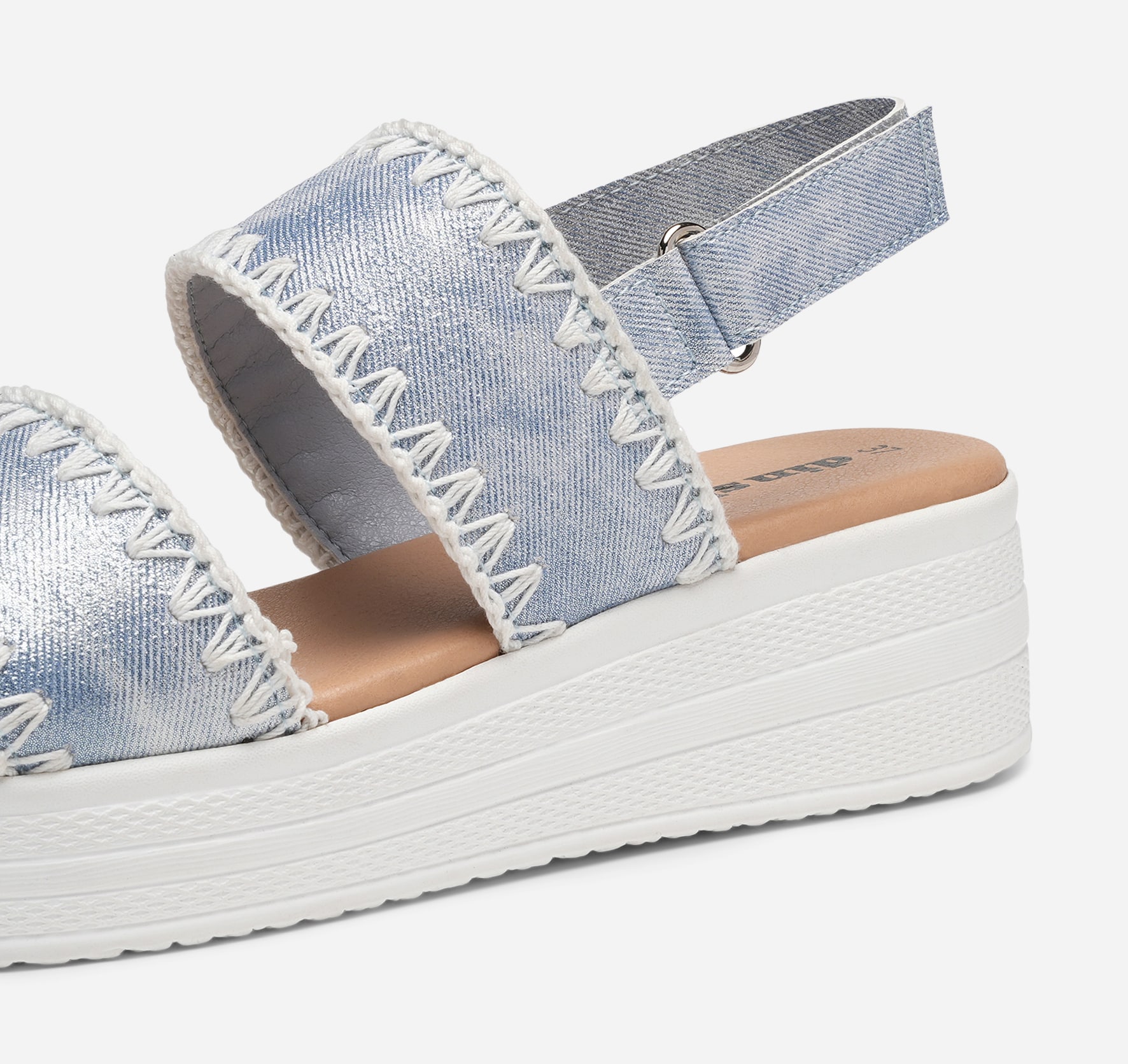 DINSKO, Sandaler med remmar Blåa