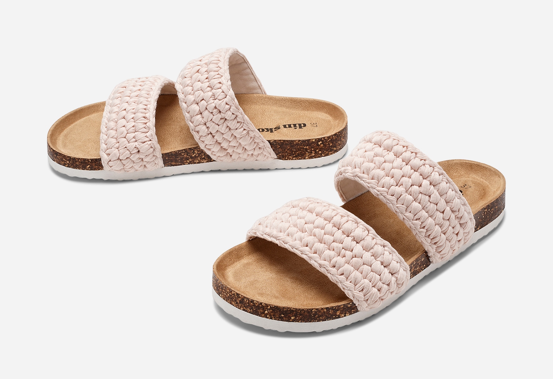 DINSKO, Sandaler med remmar Beigea