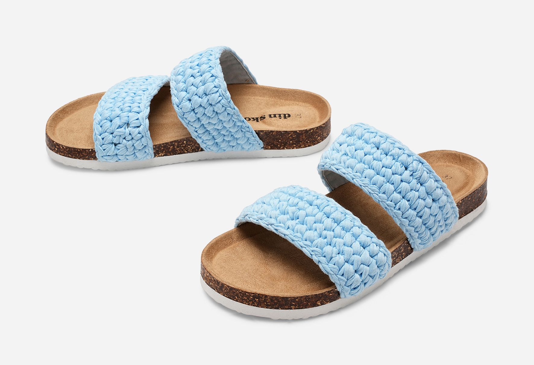 DINSKO, Sandaler med remmar Blåa