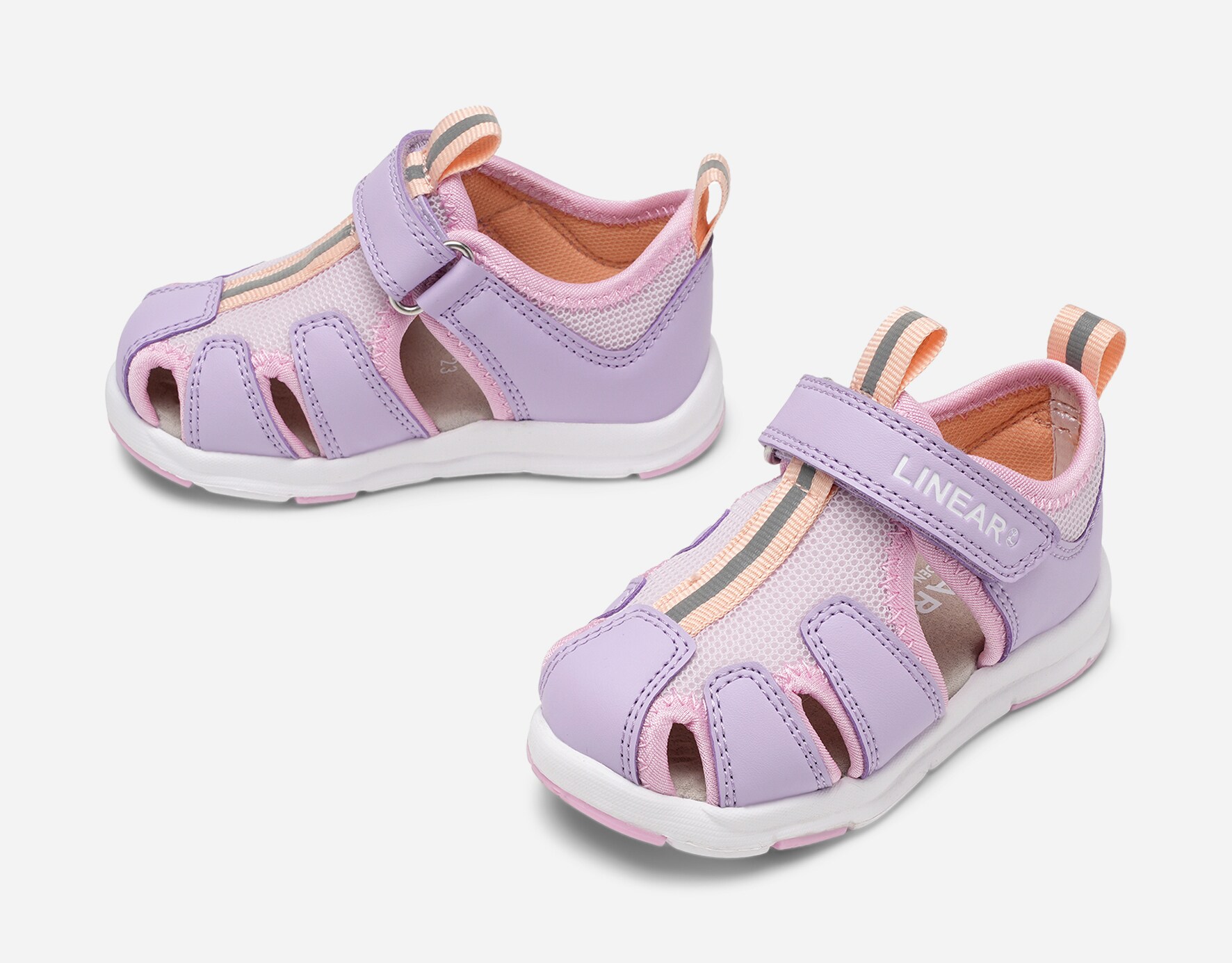 LINEAR, Sandal med täckt tå Flerfärgade