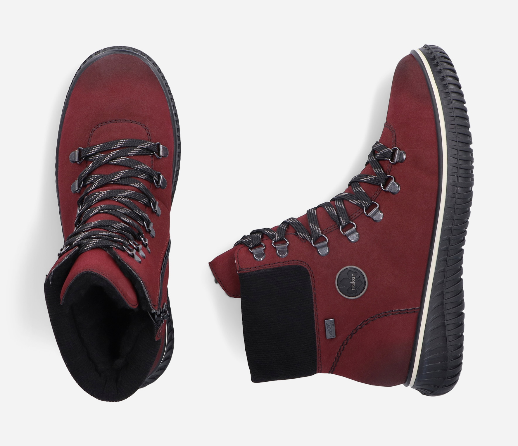 RIEKER, Varmfodrade kängor Röda