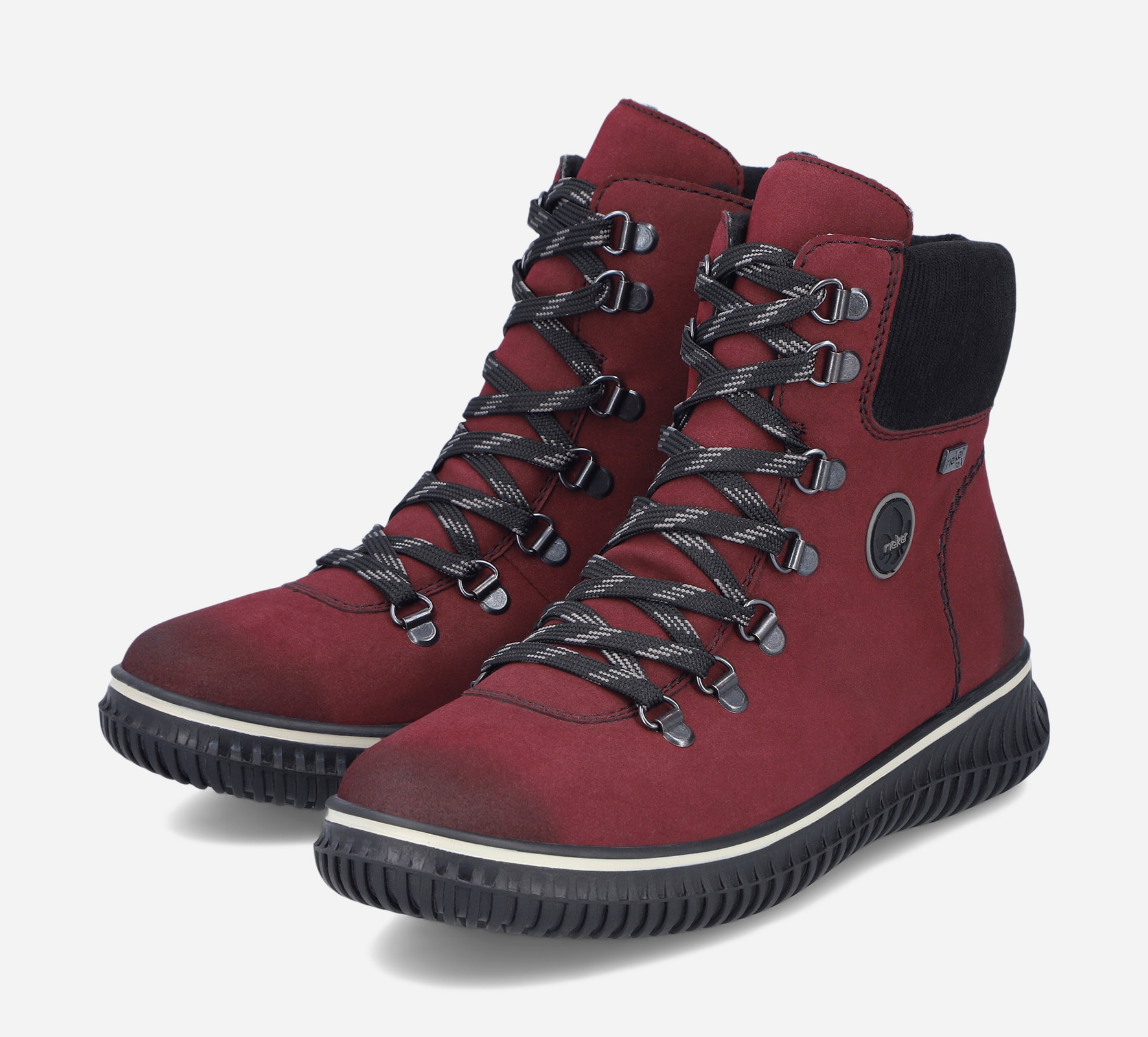 RIEKER, Varmfodrade kängor Röda