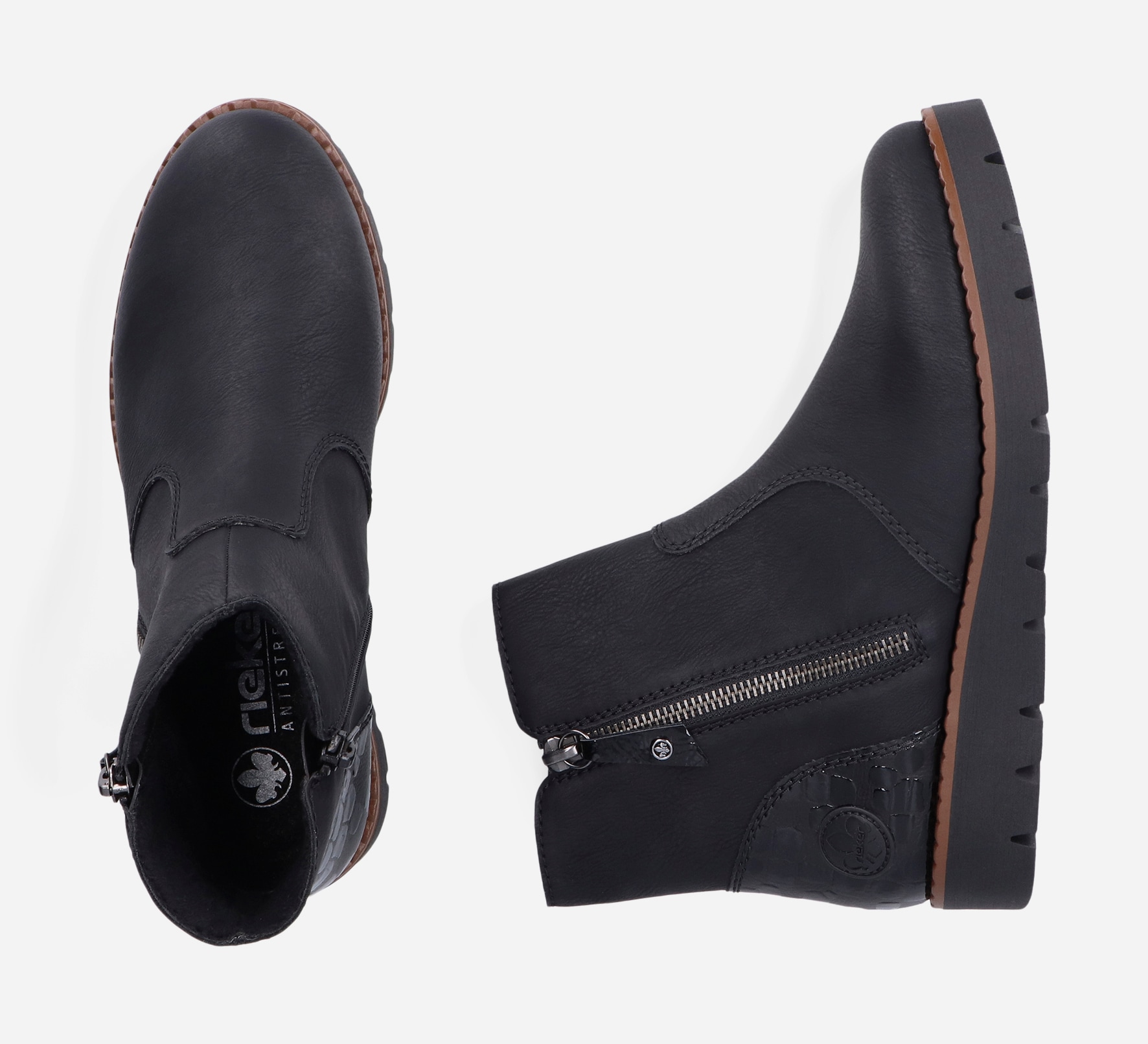 RIEKER, Boots Svarta