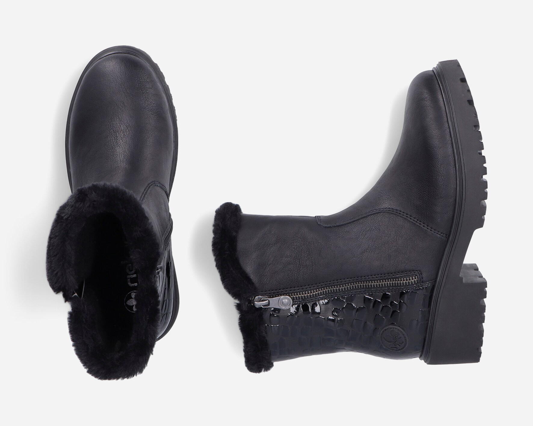 RIEKER, Boots Svarta
