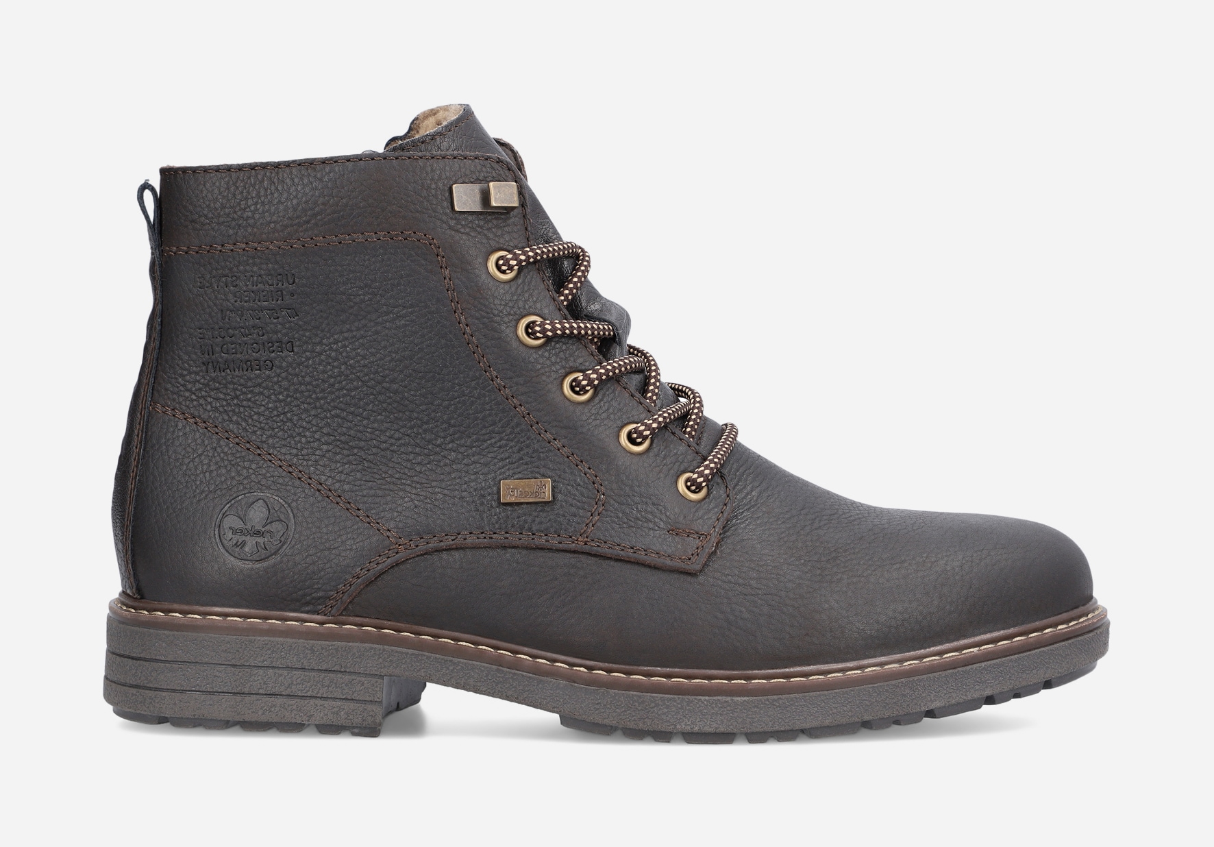 RIEKER, Varmfodrade kängor Bruna