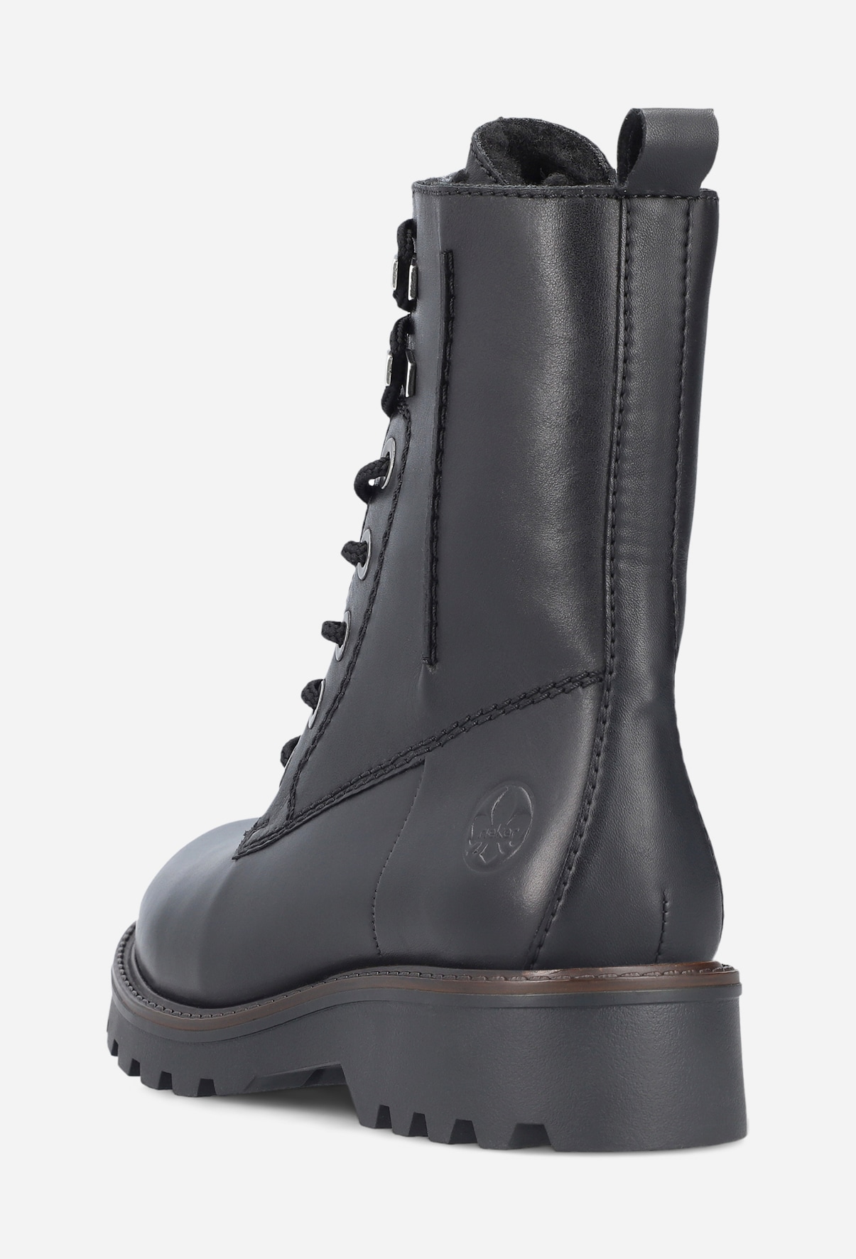 RIEKER, Varmfodrade kängor Svarta