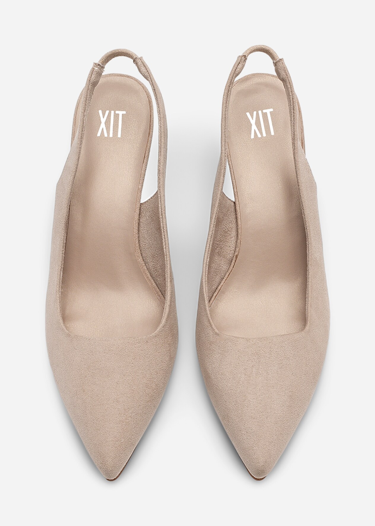 XIT, Pumps med slingback Beigea