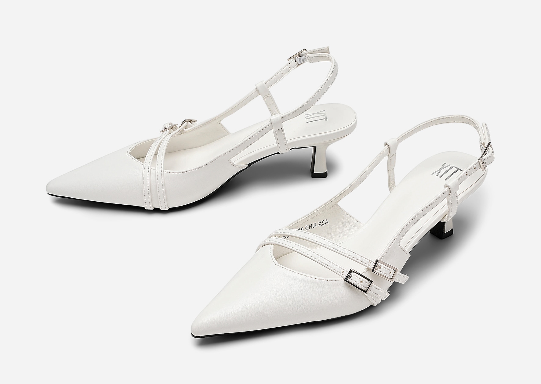 XIT, Pumps med slingback Vita