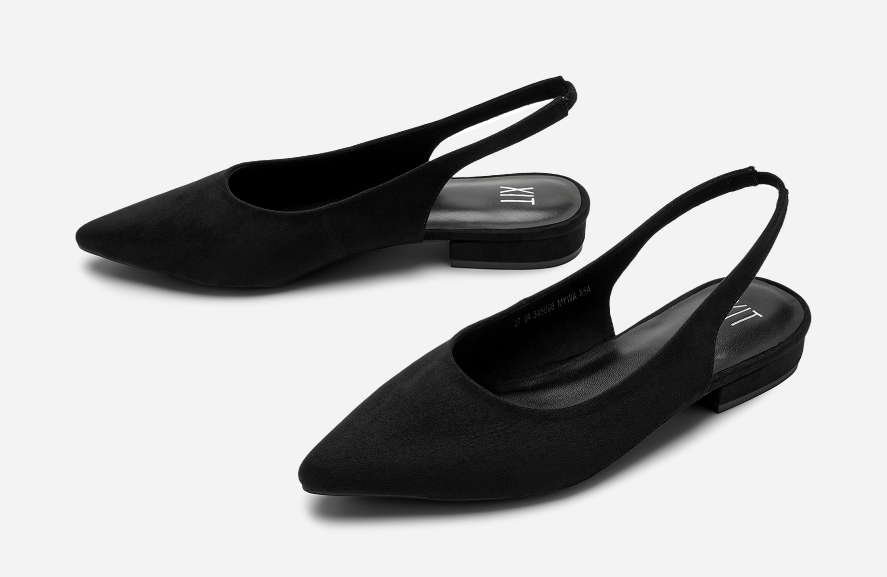 XIT, Ballerinaskor med slingback Svarta