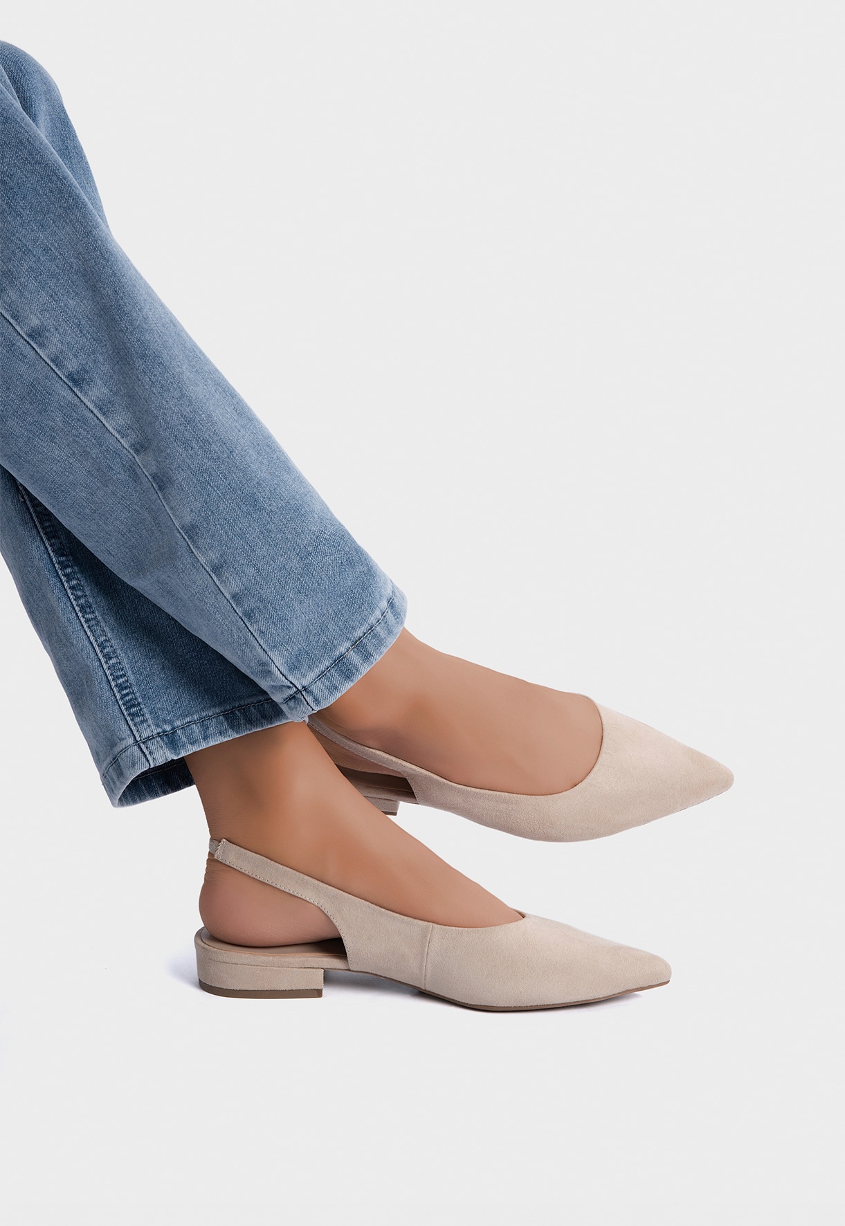 XIT, Ballerinaskor med slingback Beigea