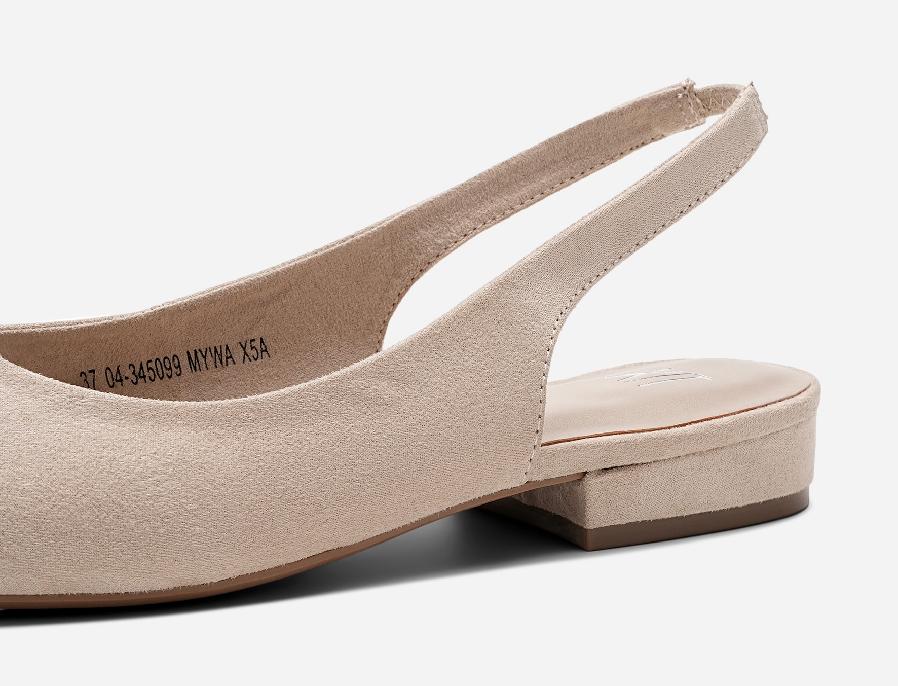XIT, Ballerinaskor med slingback Beigea