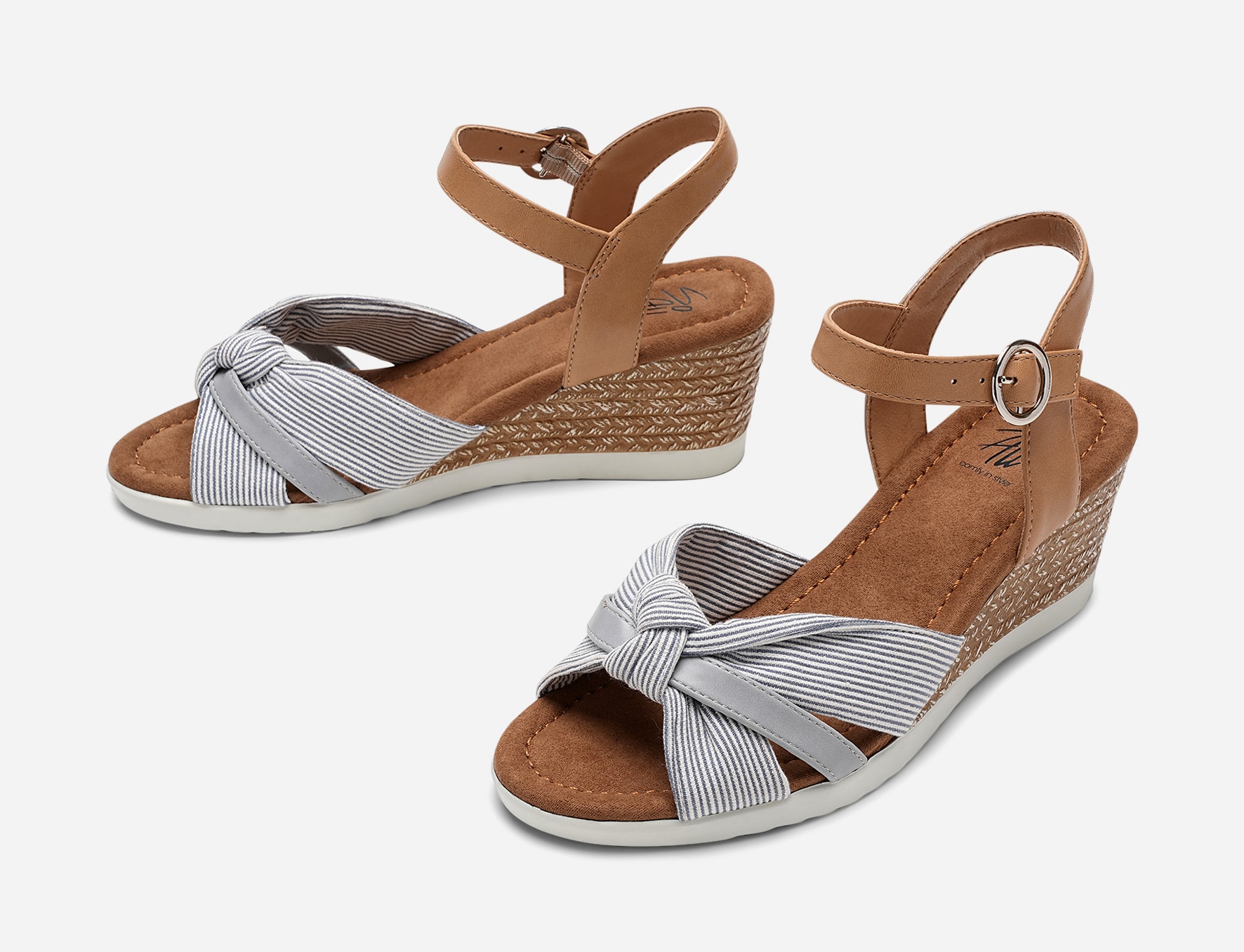 SO ALL, Sandaletter med remmar Blåa