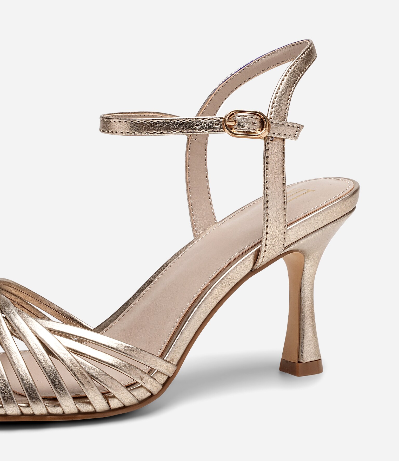 XIT, Sandaletter med remmar Metallfärgade
