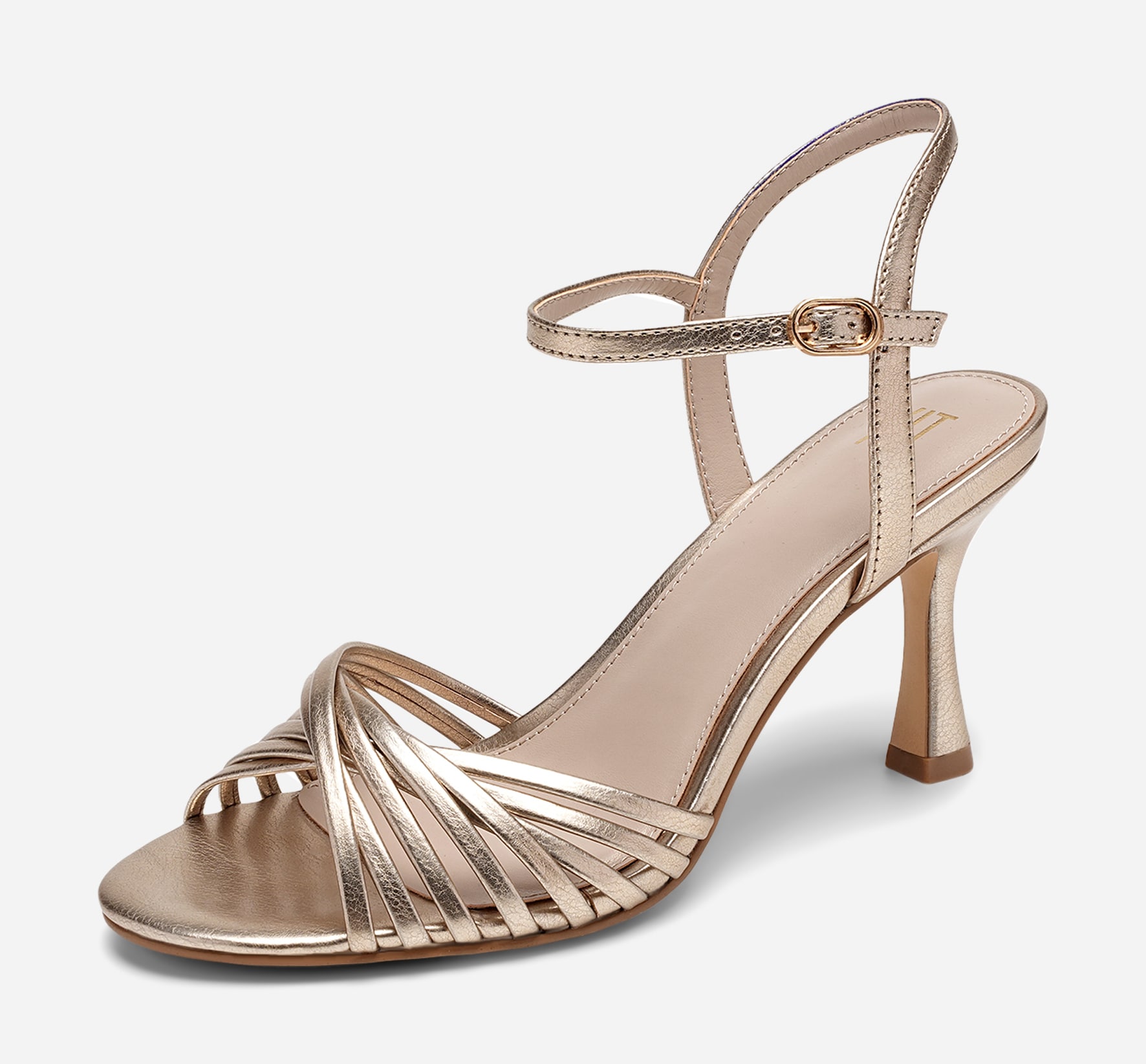 XIT, Sandaletter med remmar Metallfärgade