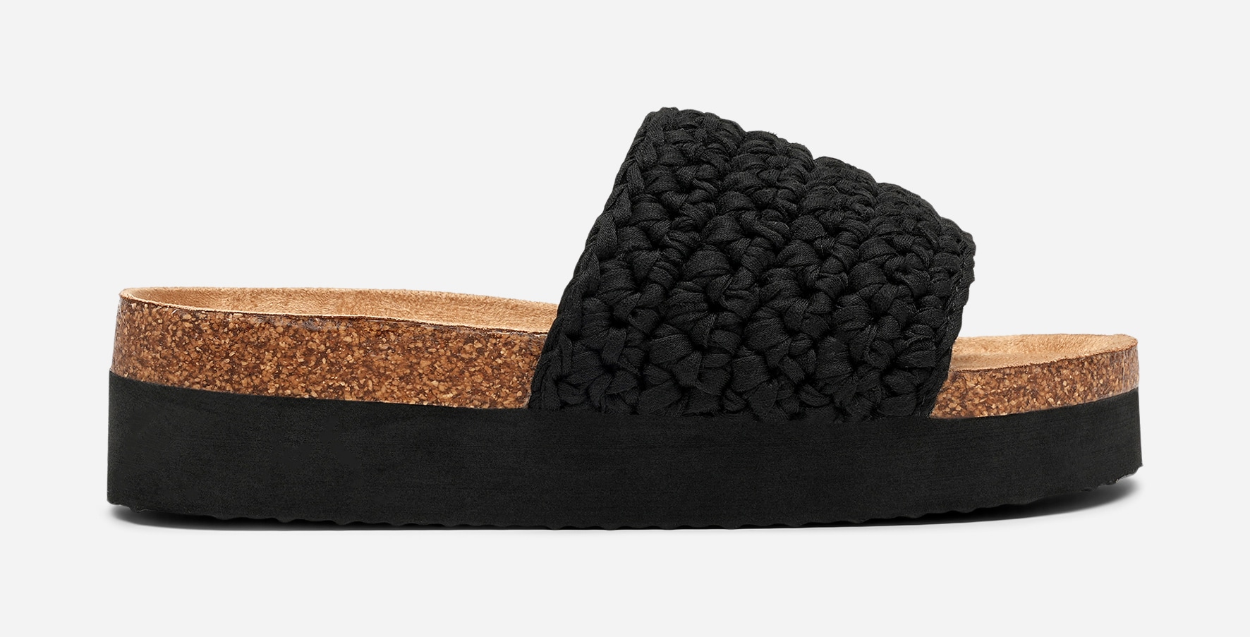 ATTITUDE, Sandaler med platåsula Svarta