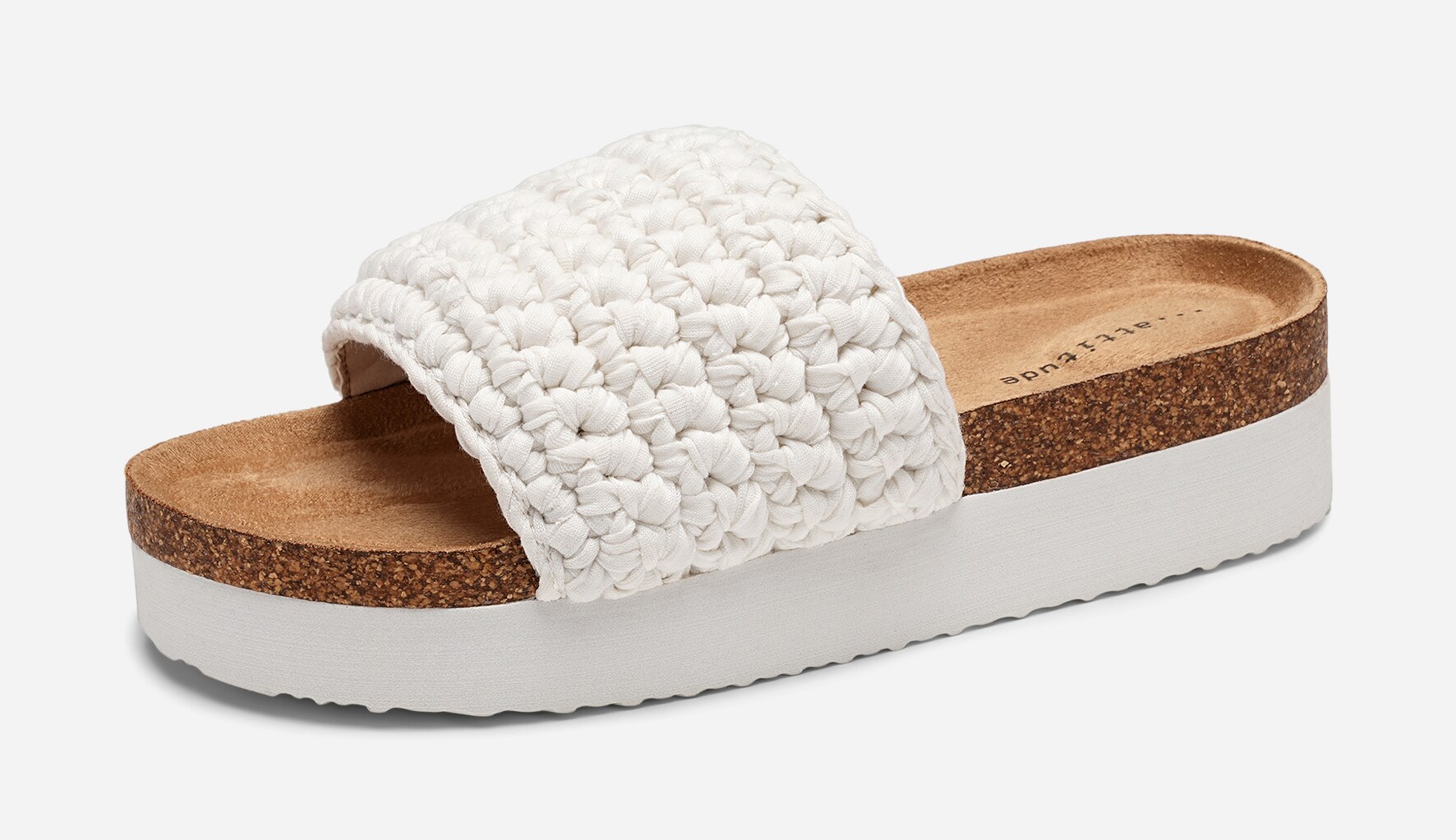 ATTITUDE, Sandaler med platåsula Vita