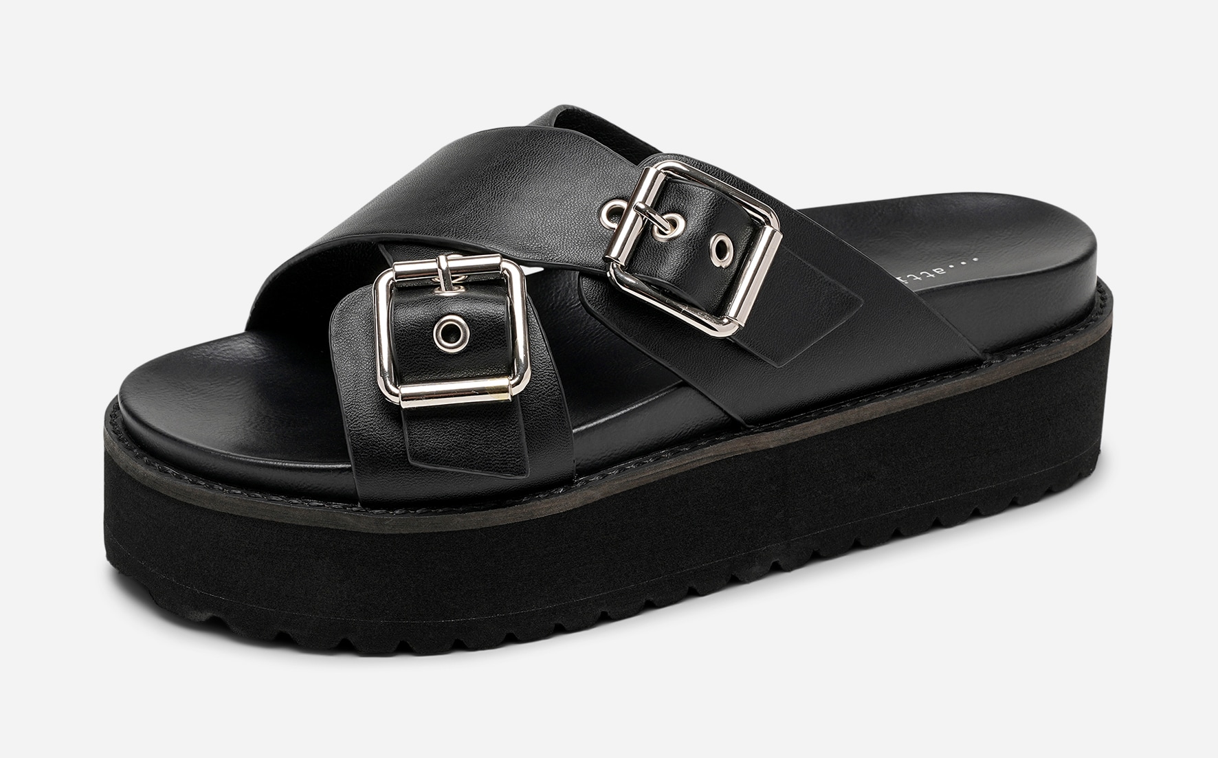 ATTITUDE, Sandaler med platåsula Svarta