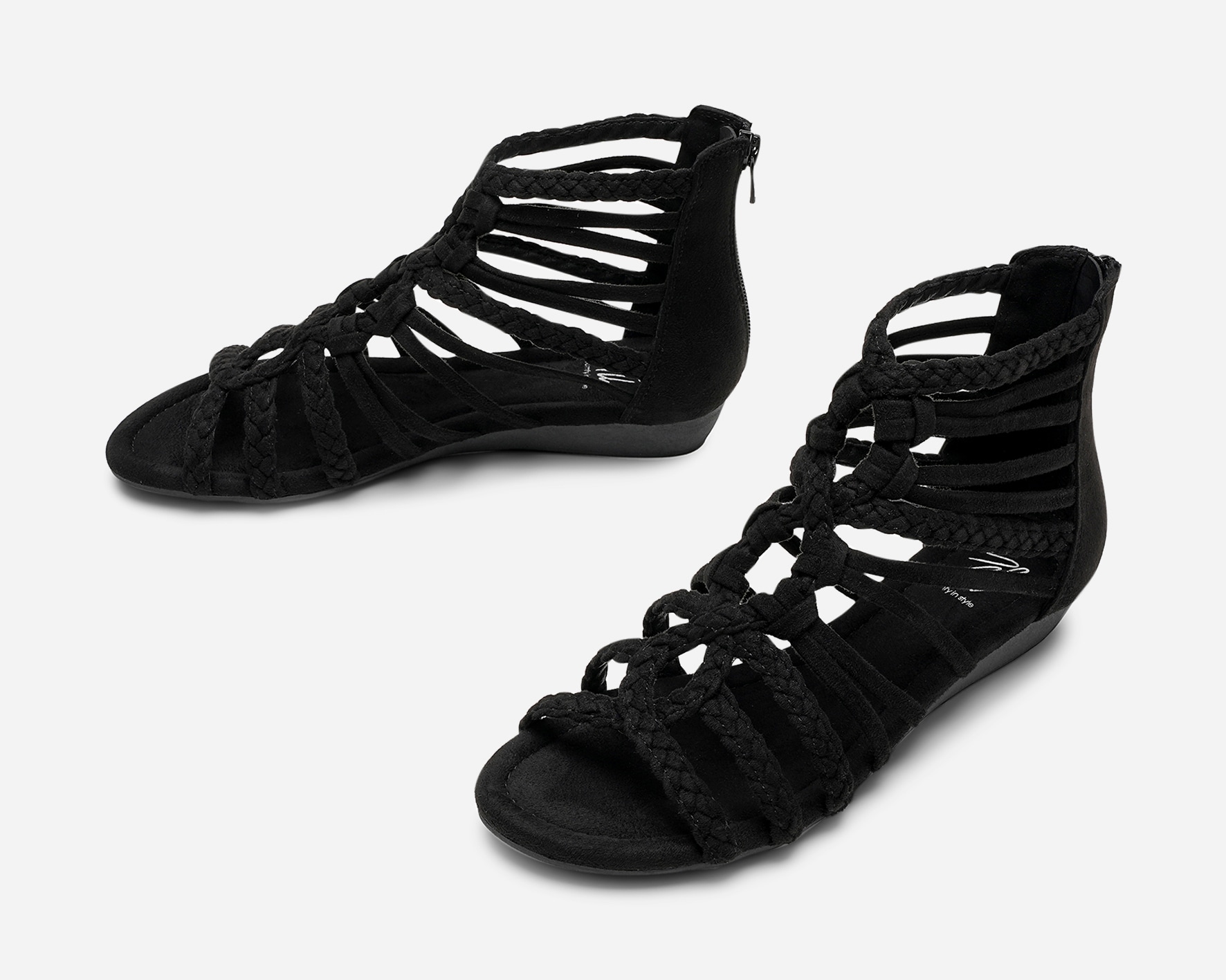 SO ALL, Sandaler med remmar Svarta