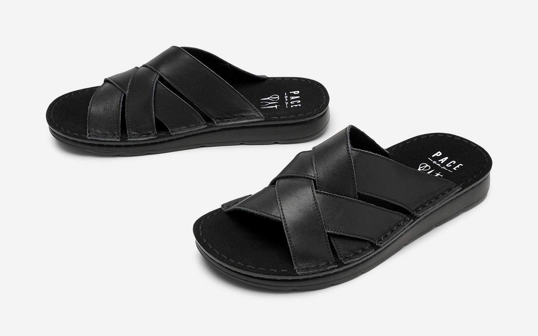 PACE, Sandaler med remmar Svarta