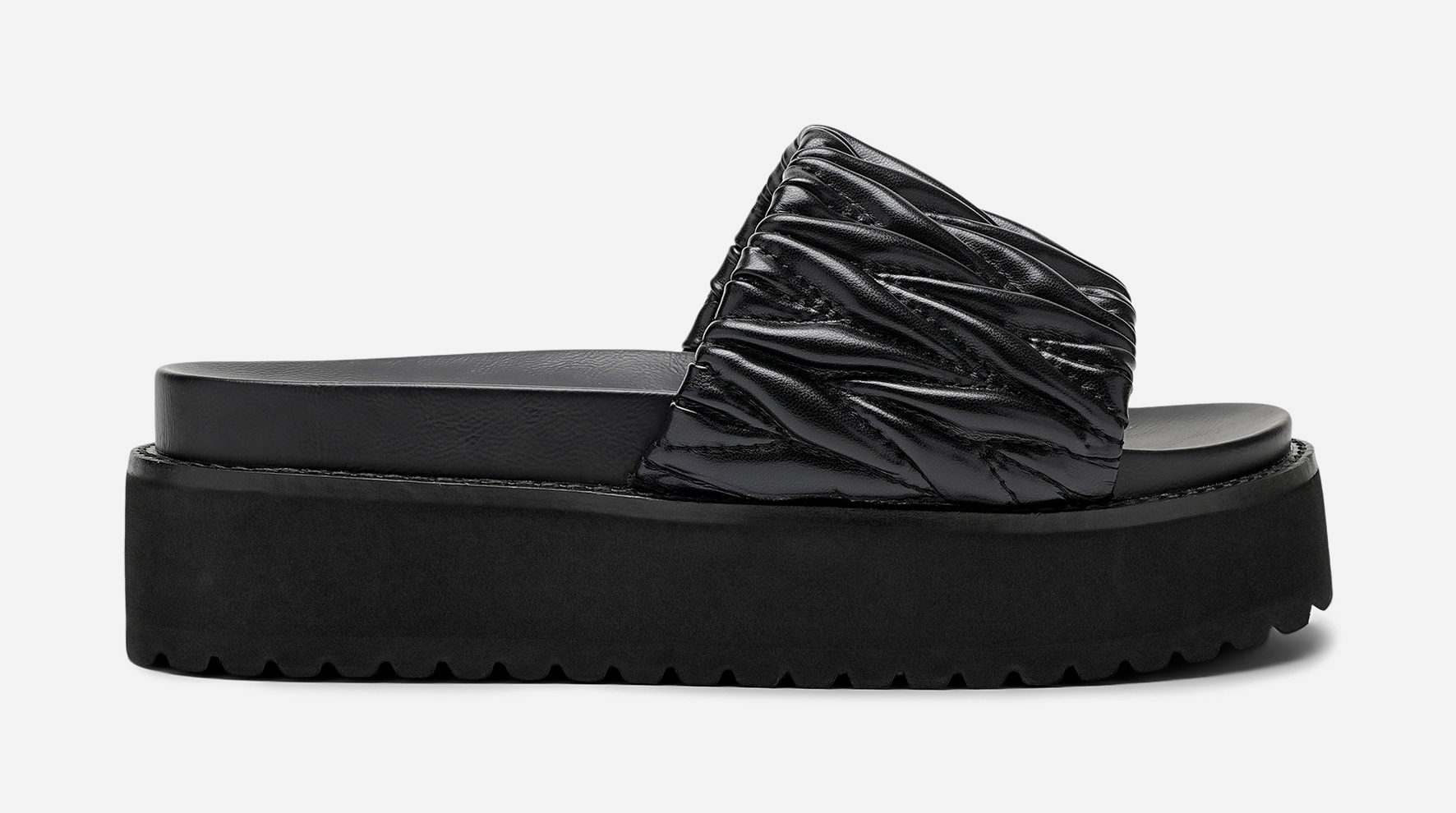 ATTITUDE, Sandaler med platåsula Svarta