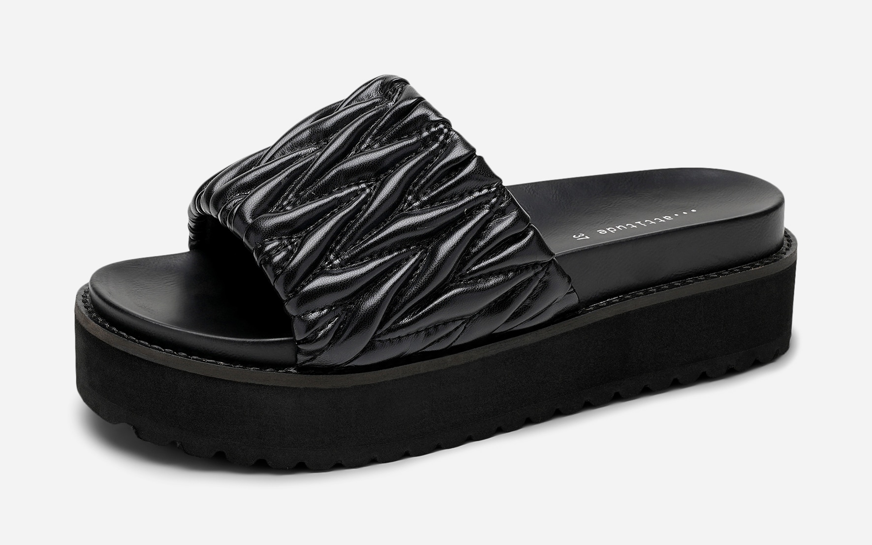 ATTITUDE, Sandaler med platåsula Svarta