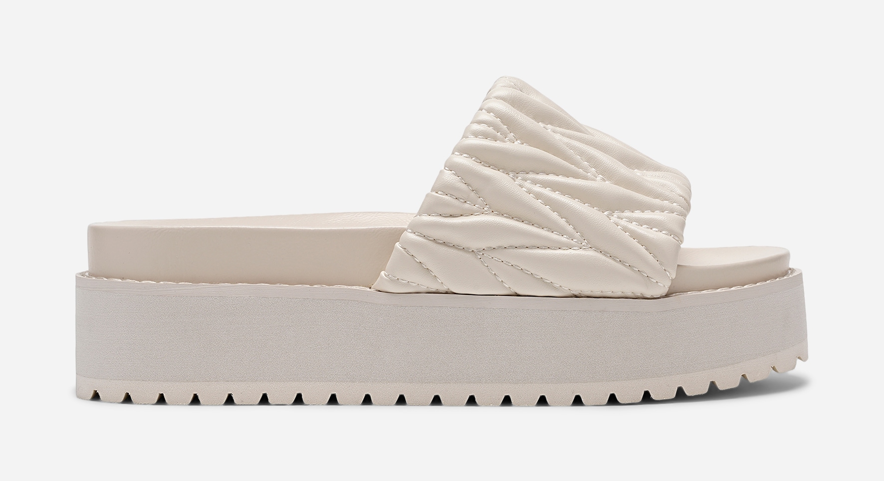 ATTITUDE, Sandaler med platåsula Vita