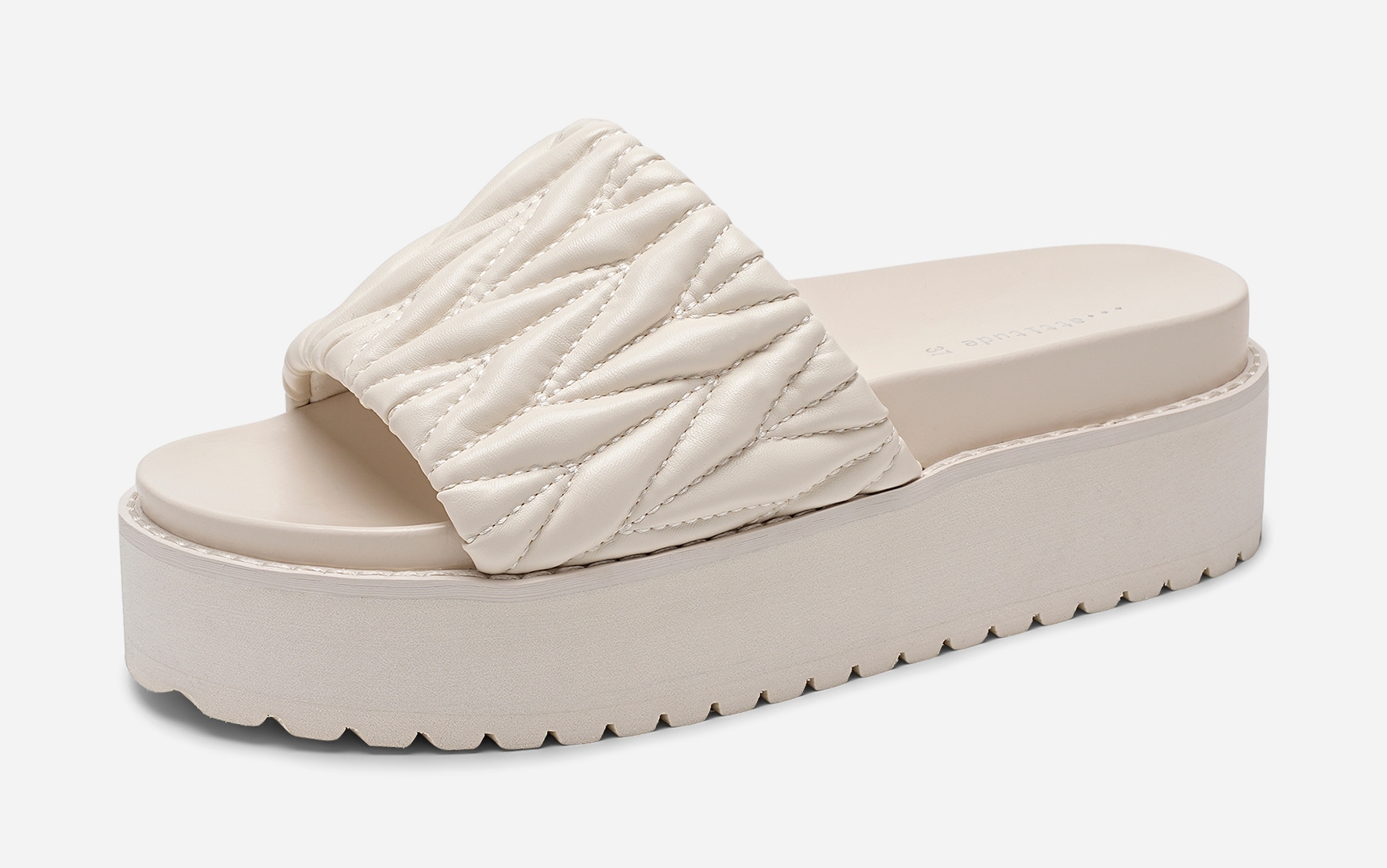 ATTITUDE, Sandaler med platåsula Vita