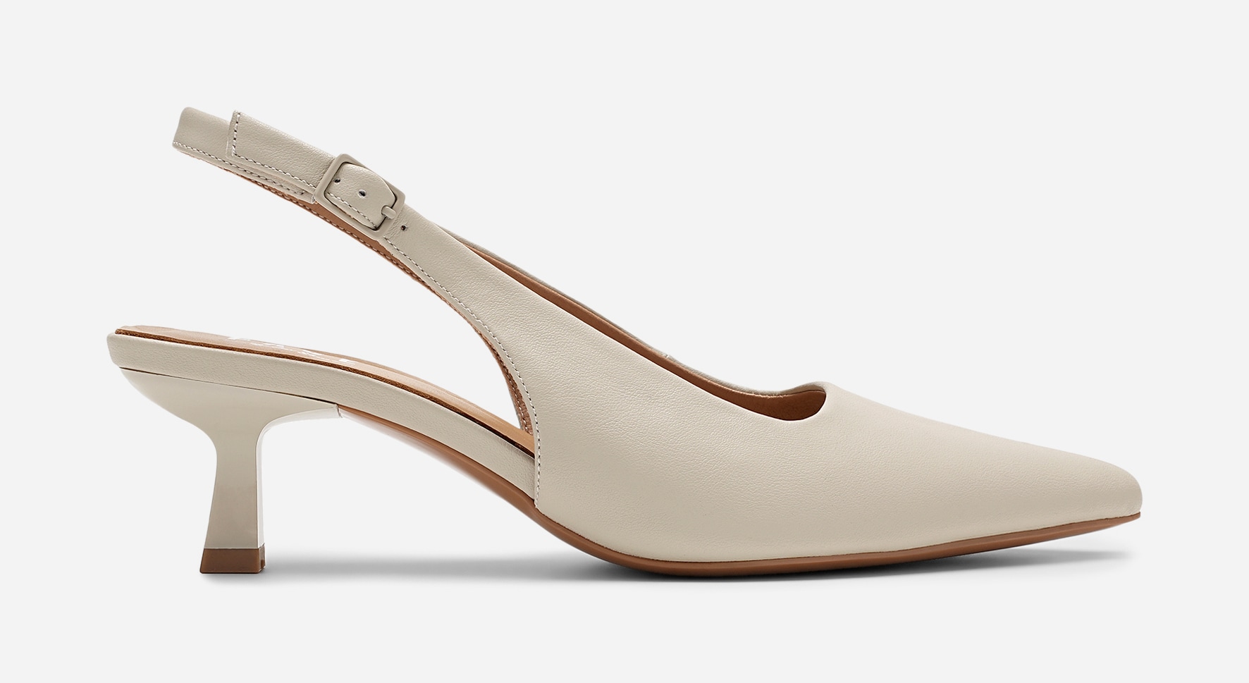PACE, Pumps med slingback Beigea