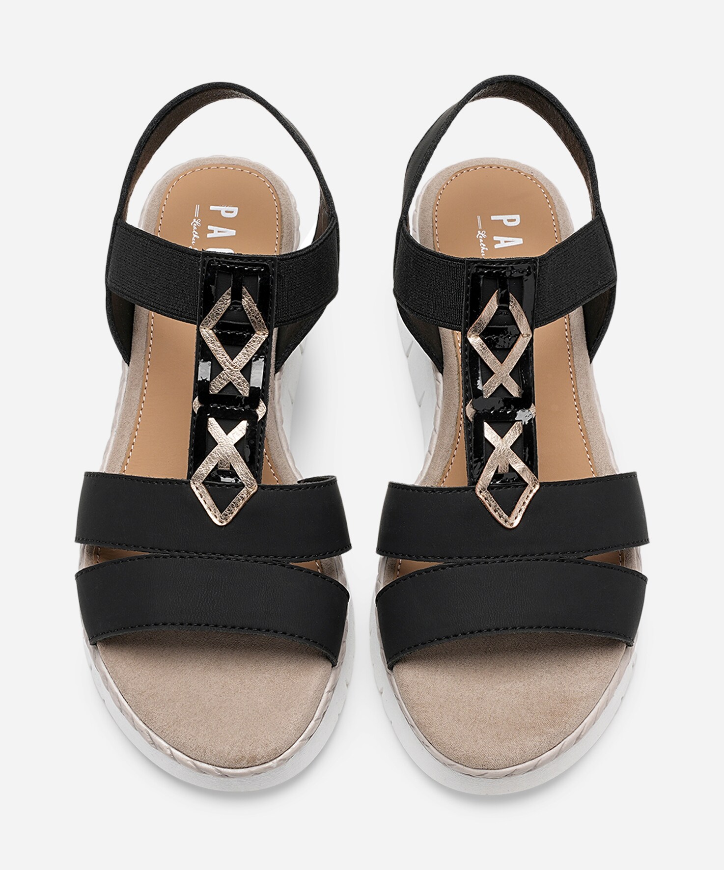 PACE, Sandaler med remmar Svarta