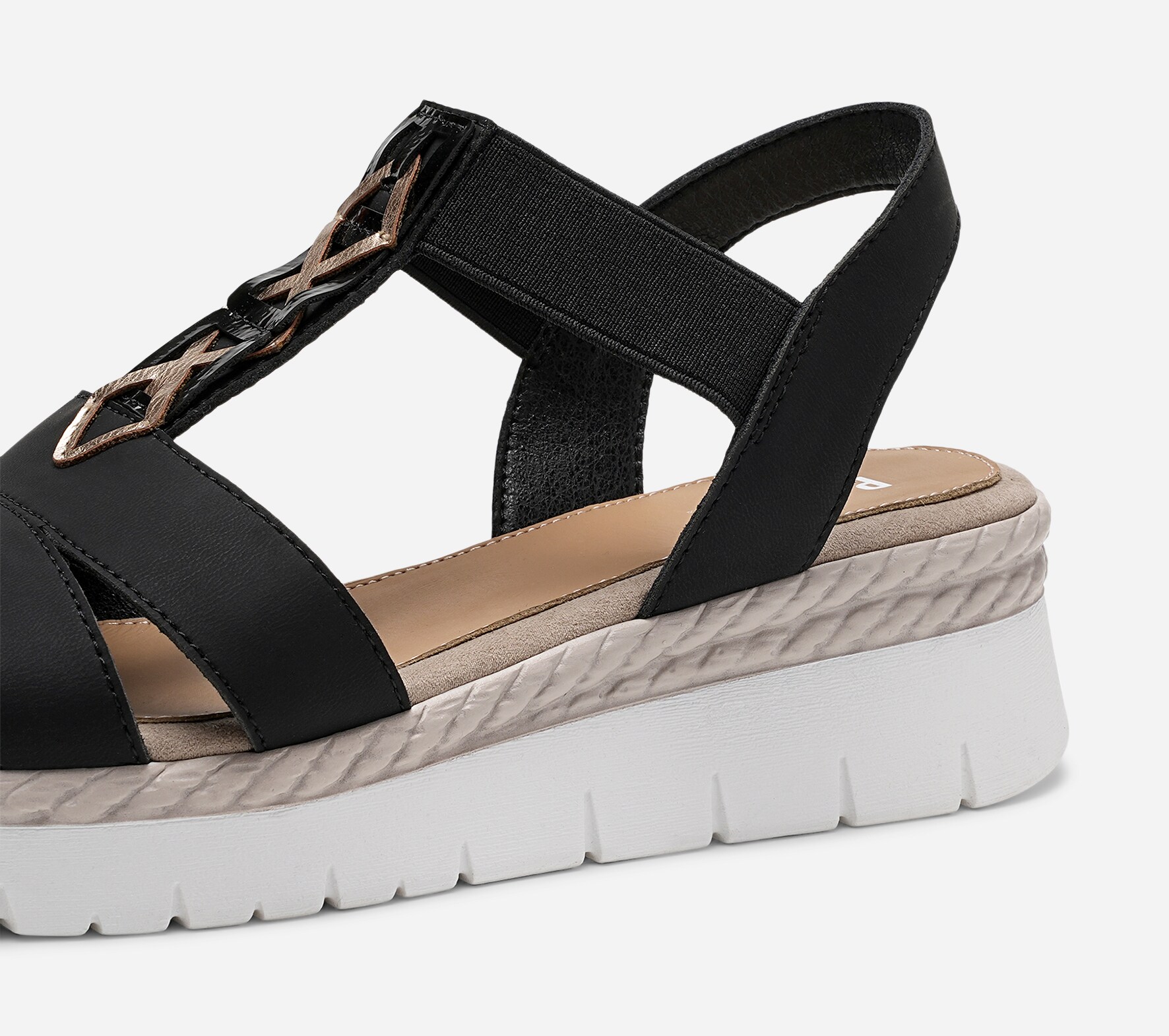 PACE, Sandaler med remmar Svarta