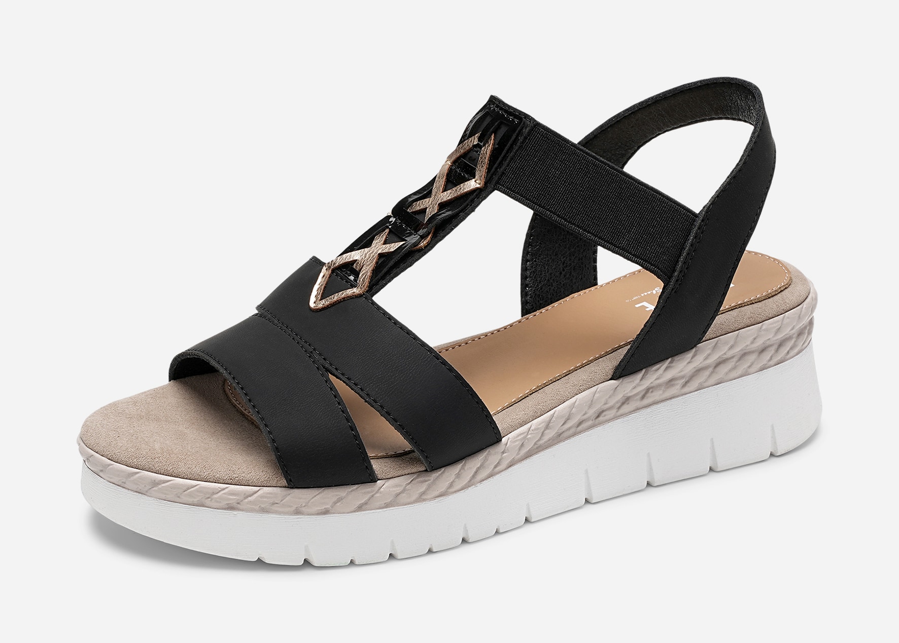 PACE, Sandaler med remmar Svarta