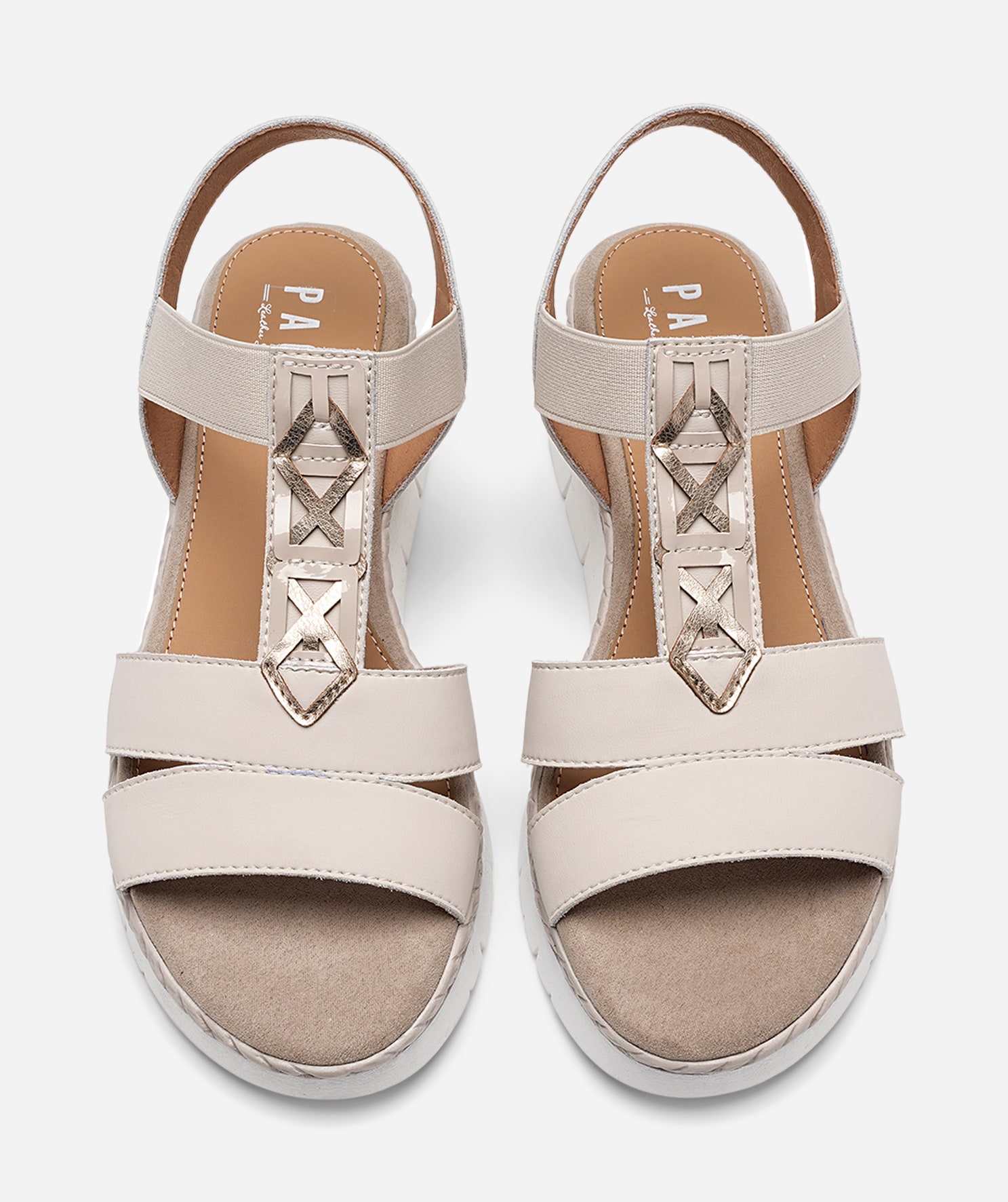 PACE, Sandaler med remmar Beigea