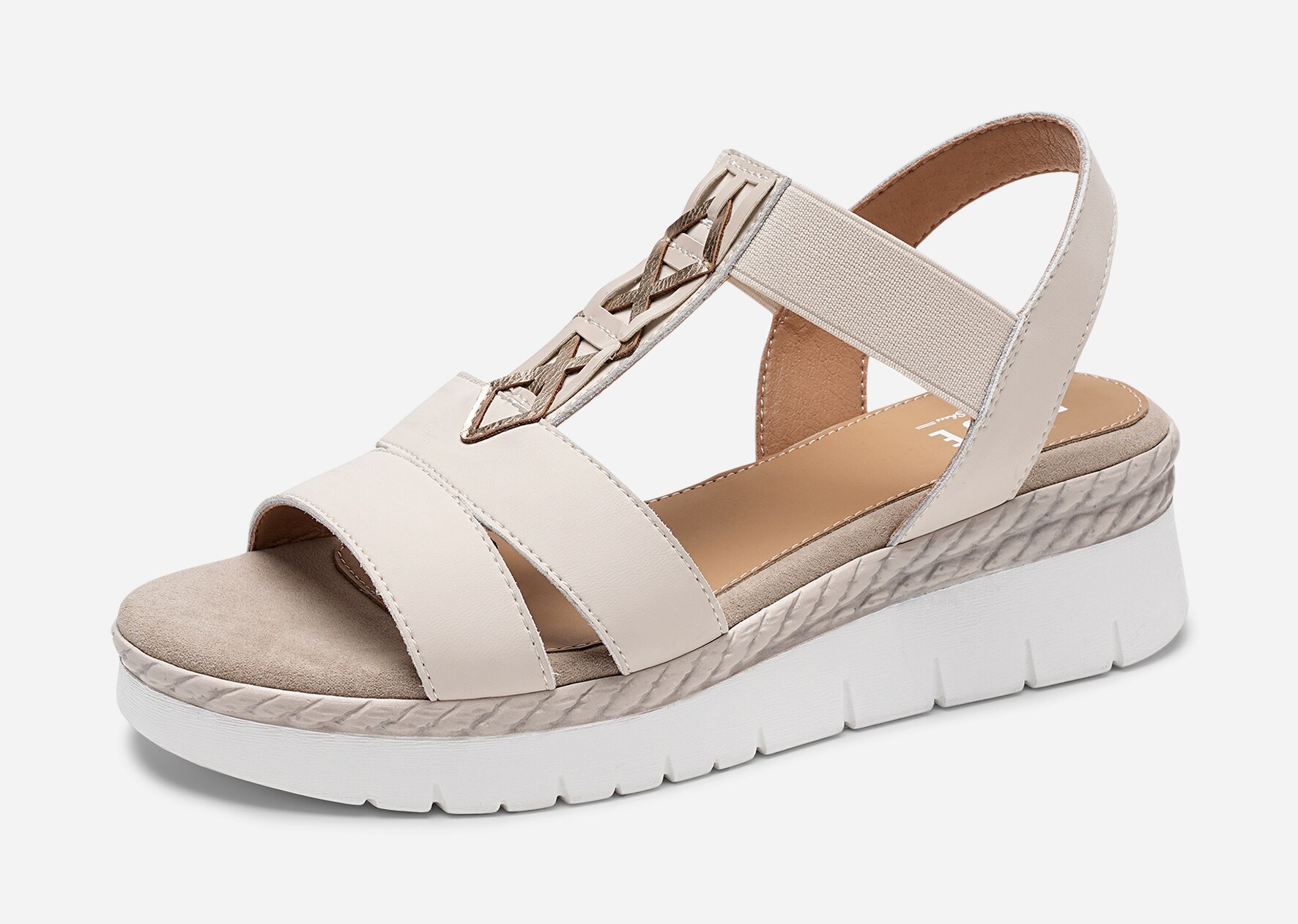 PACE, Sandaler med remmar Beigea