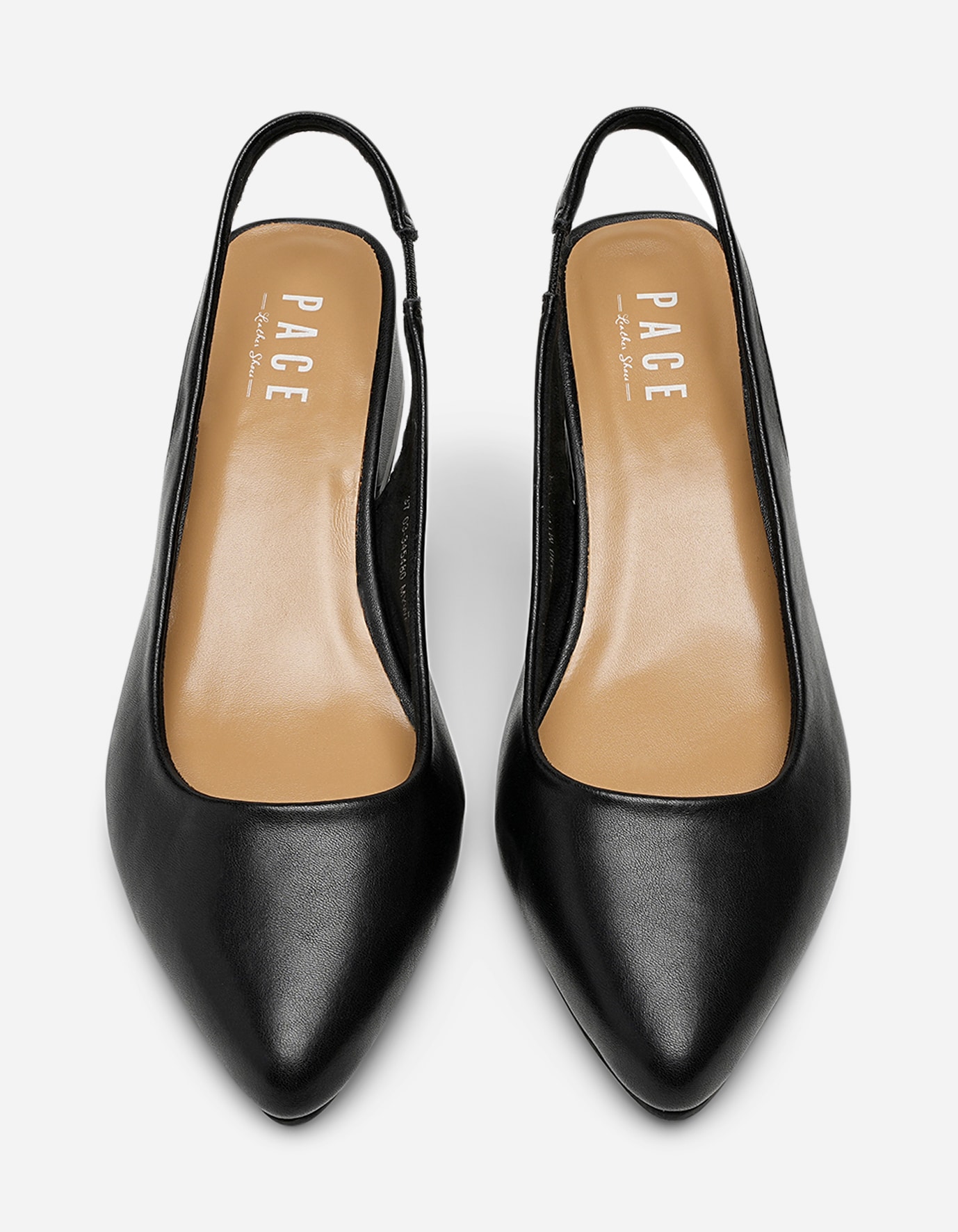 PACE, Pumps med slingback Svarta