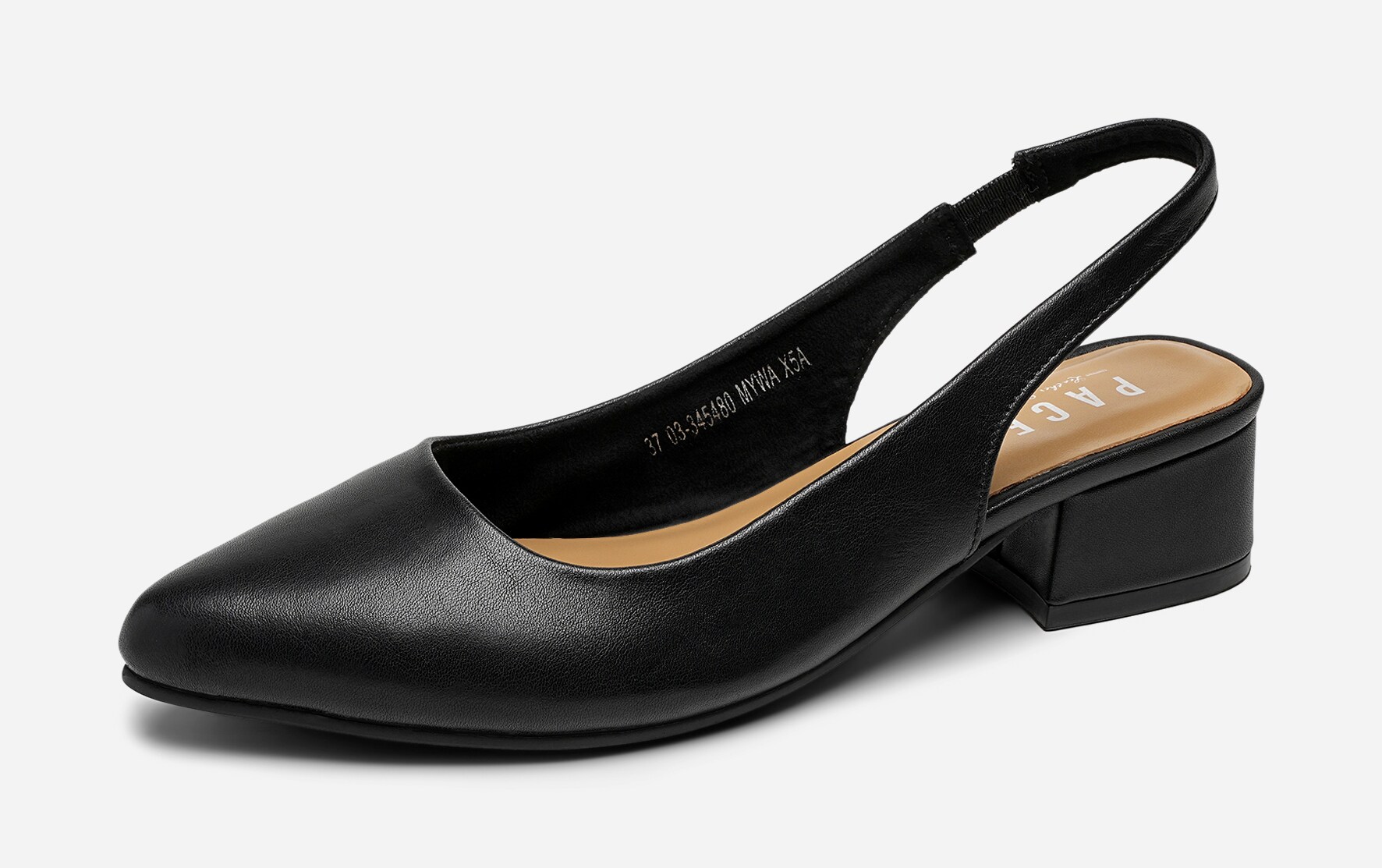 PACE, Pumps med slingback Svarta