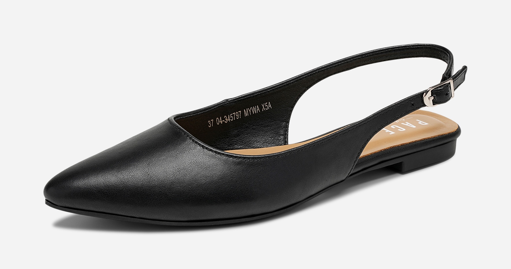 PACE, Ballerinaskor med slingback Svarta