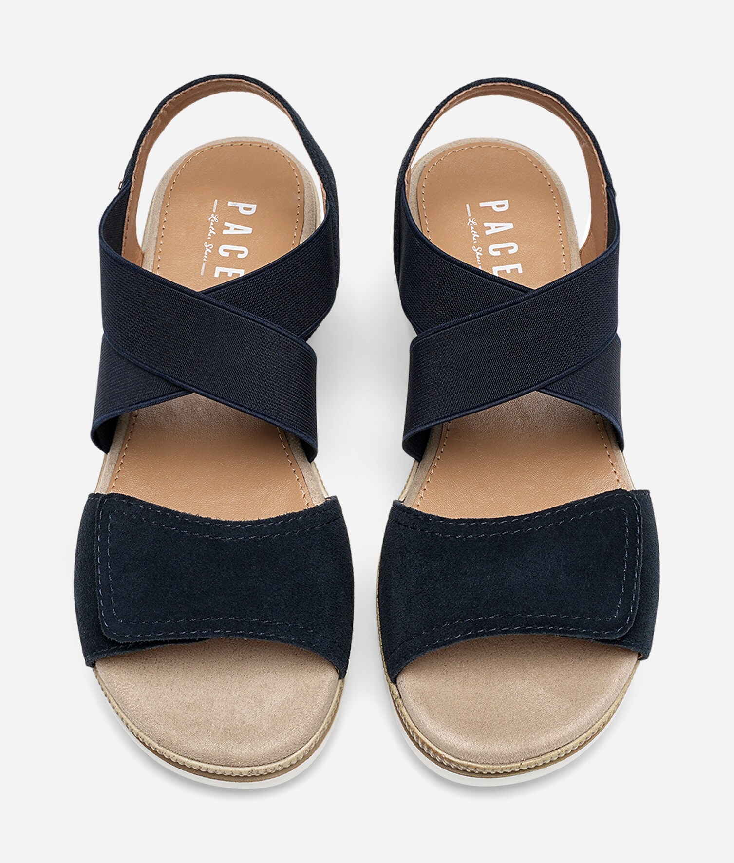 PACE, Sandaler med remmar Blåa