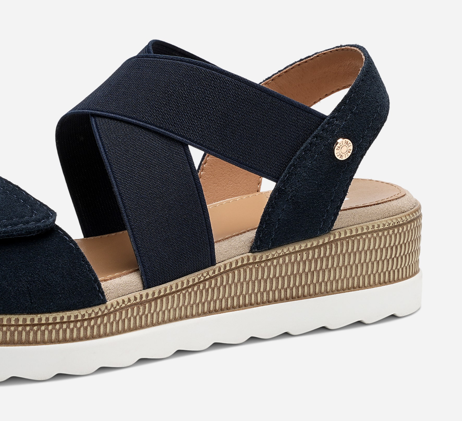 PACE, Sandaler med remmar Blåa